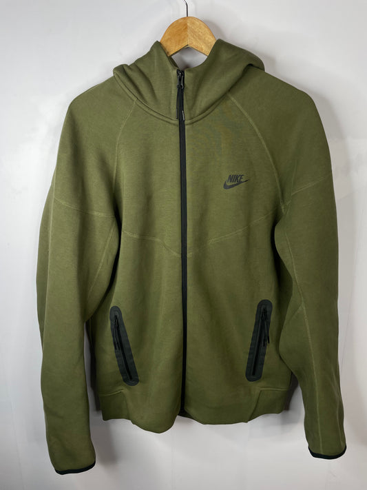 Nike Tech Zip Up Olive Hoodie
