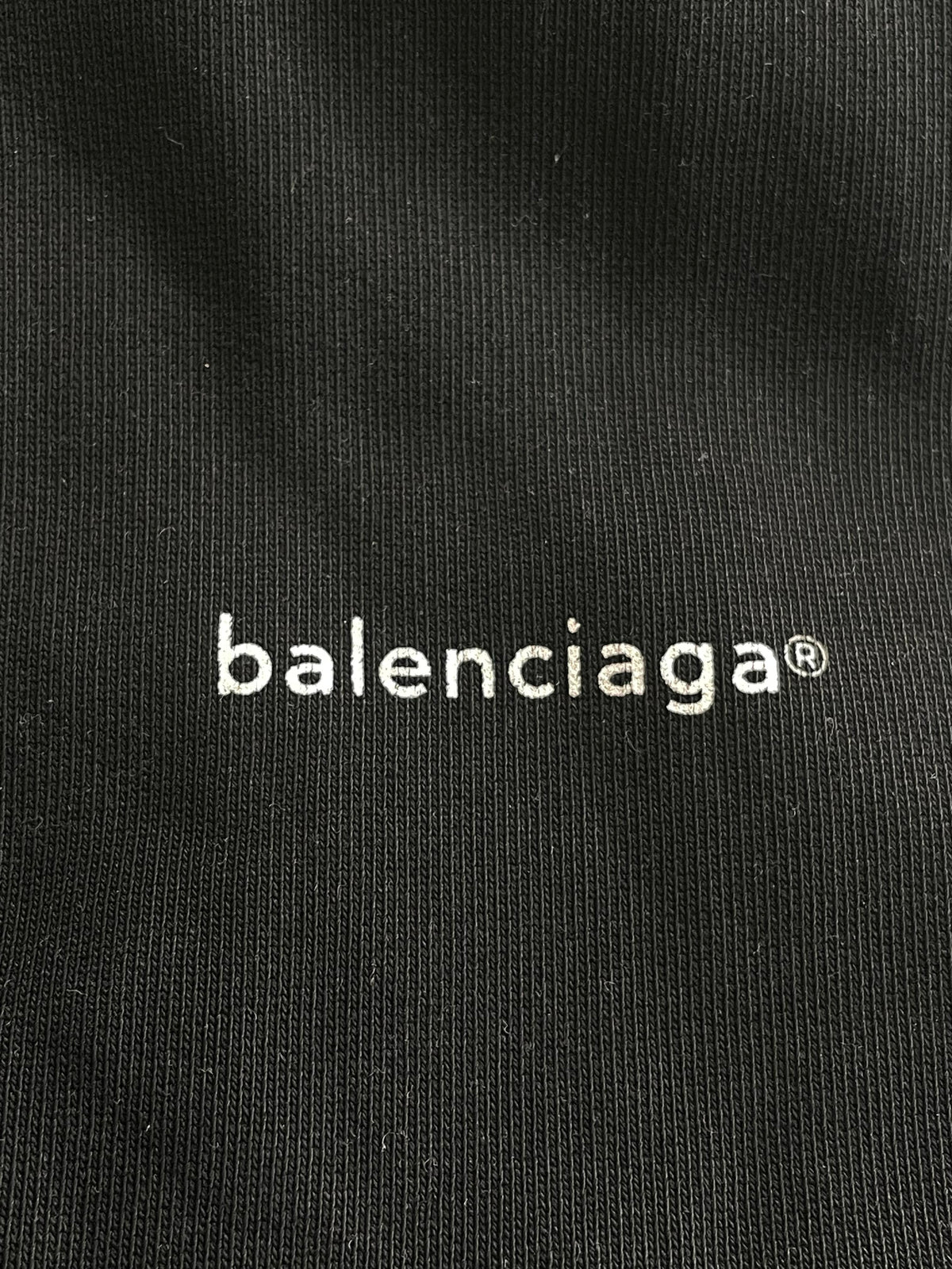 Balenciaga Trademark Logo Black Zip Up