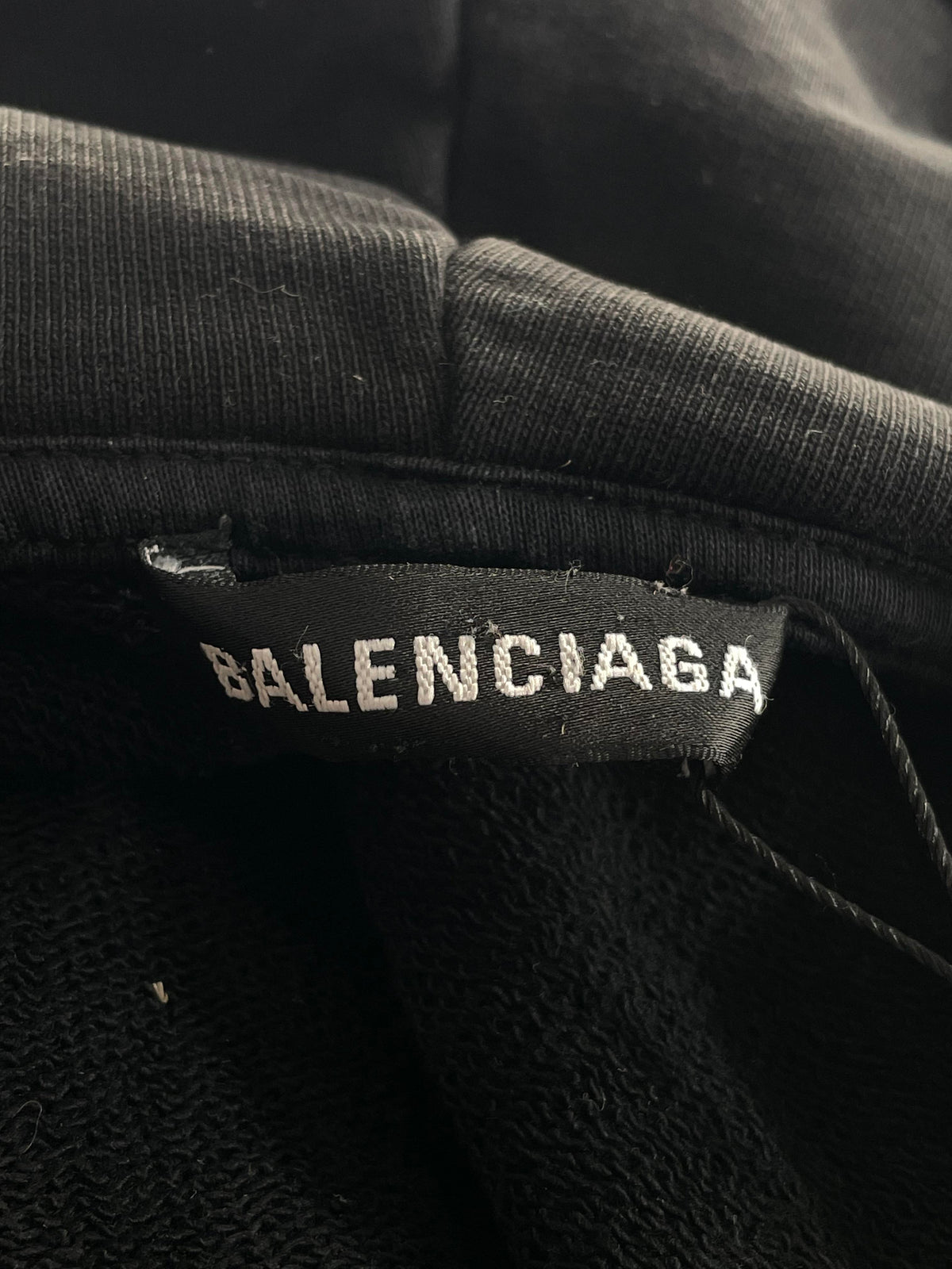 Balenciaga Trademark Logo Black Zip Up