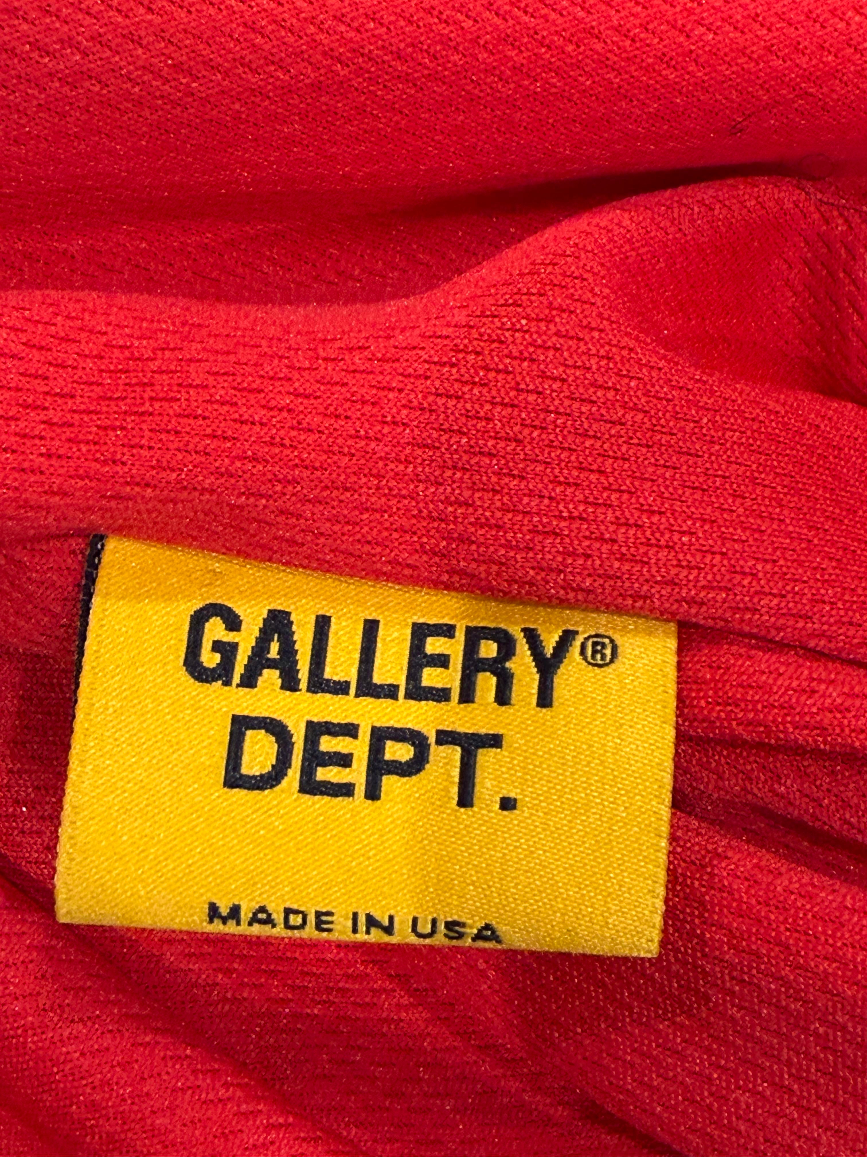 Gallery Dept. Red & Black Mesh Shorts