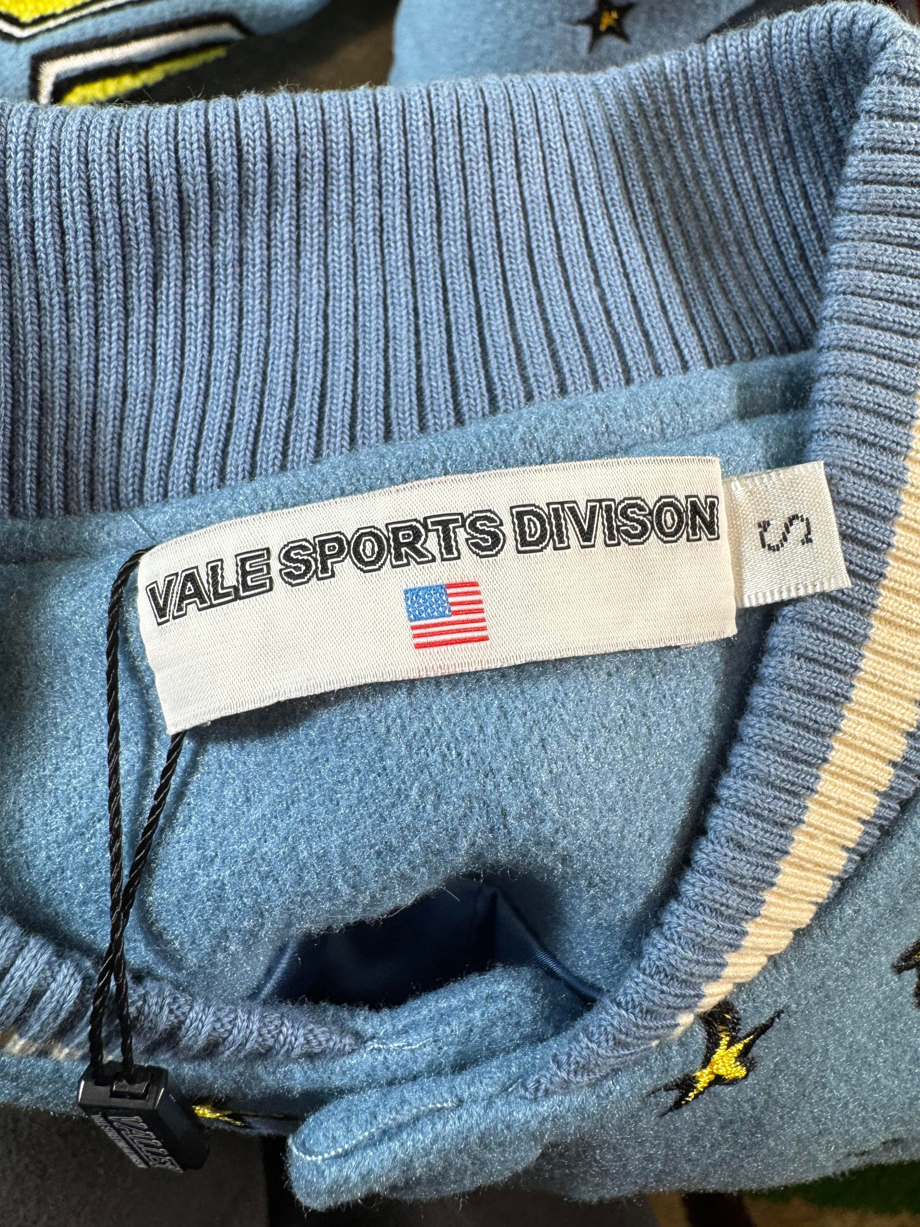 Vale Skyhigh Baby Blue Varsity Jacket