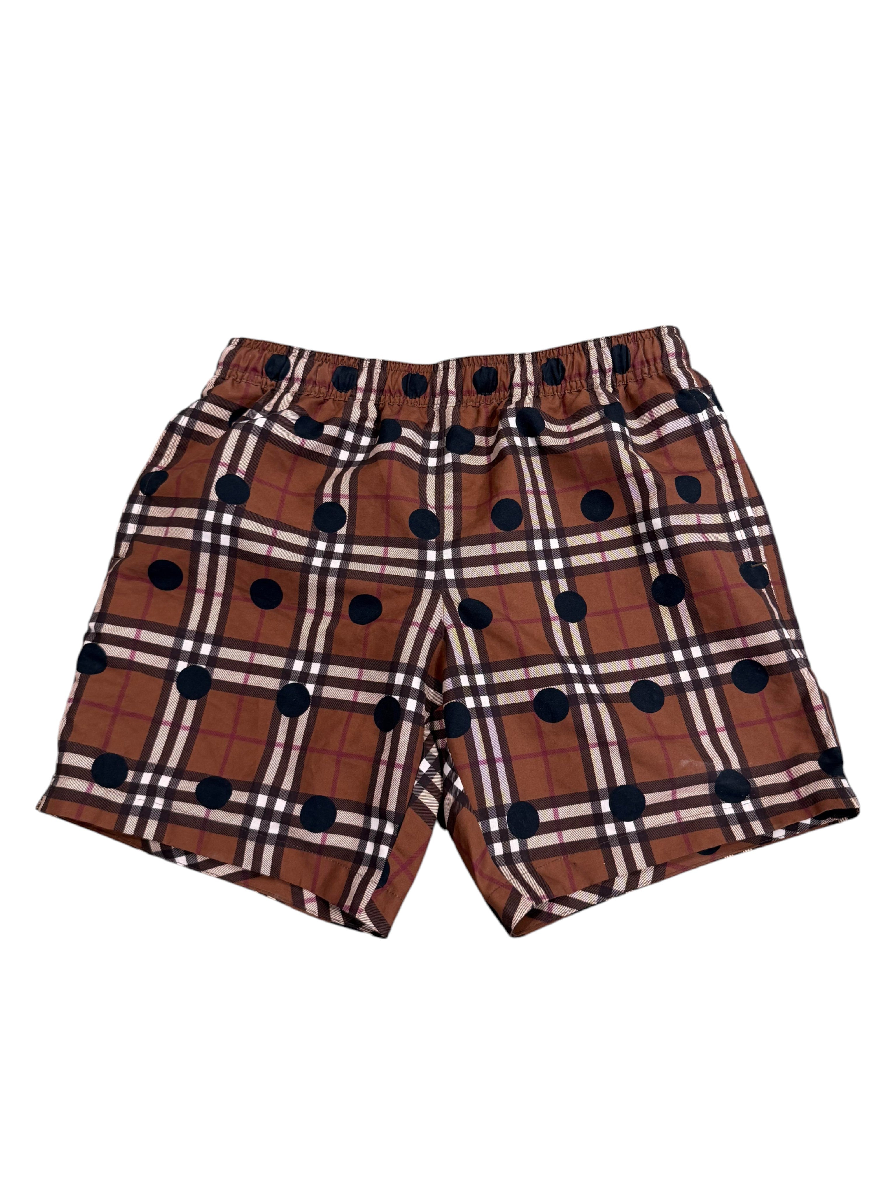 Burberry 'Monogram Polka Dot' Brown Shorts