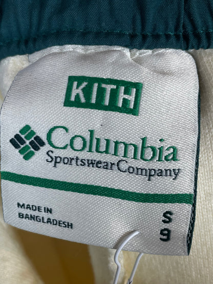 Kith x Columbia Cream & Green Sherpa Shorts