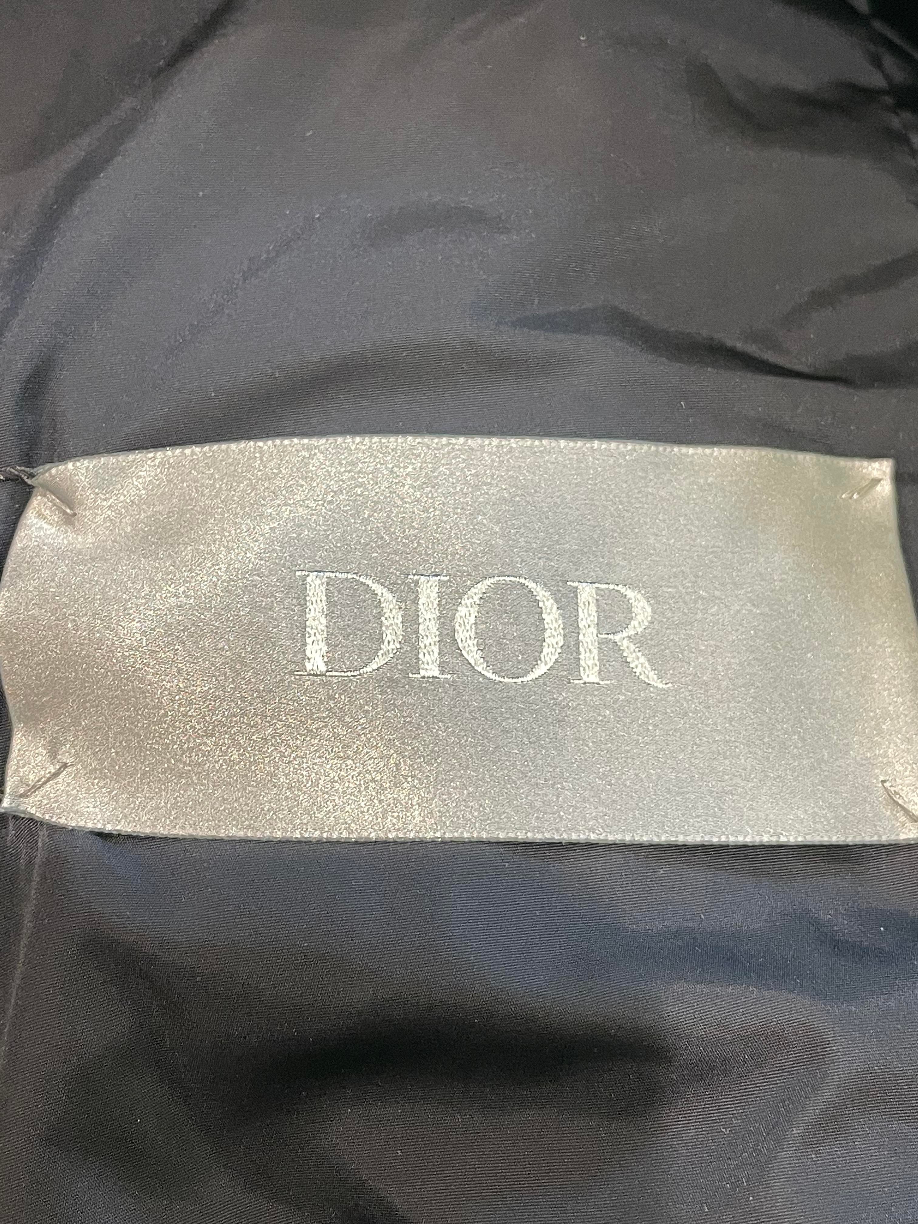 Dior "Oblique" Blue Puffer Coat