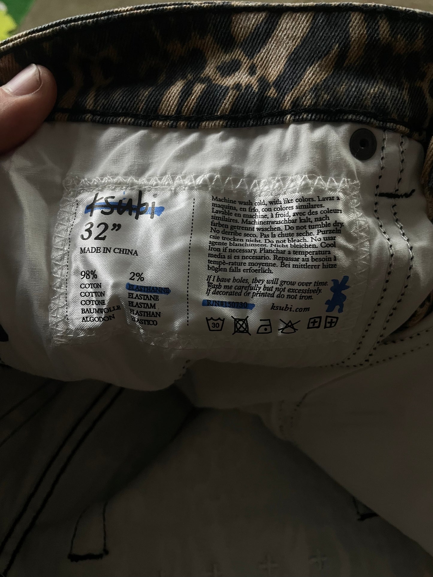 Ksubi Jeans Cheetah New With Tags 32
