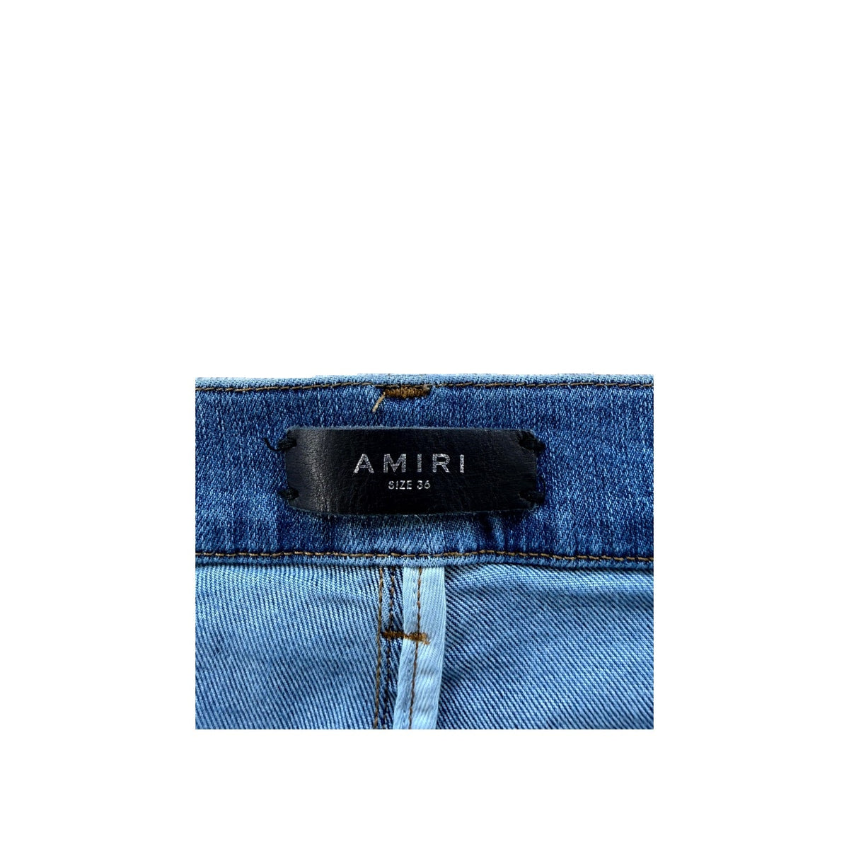 Amiri Flower Patch Light Wash Jeans
