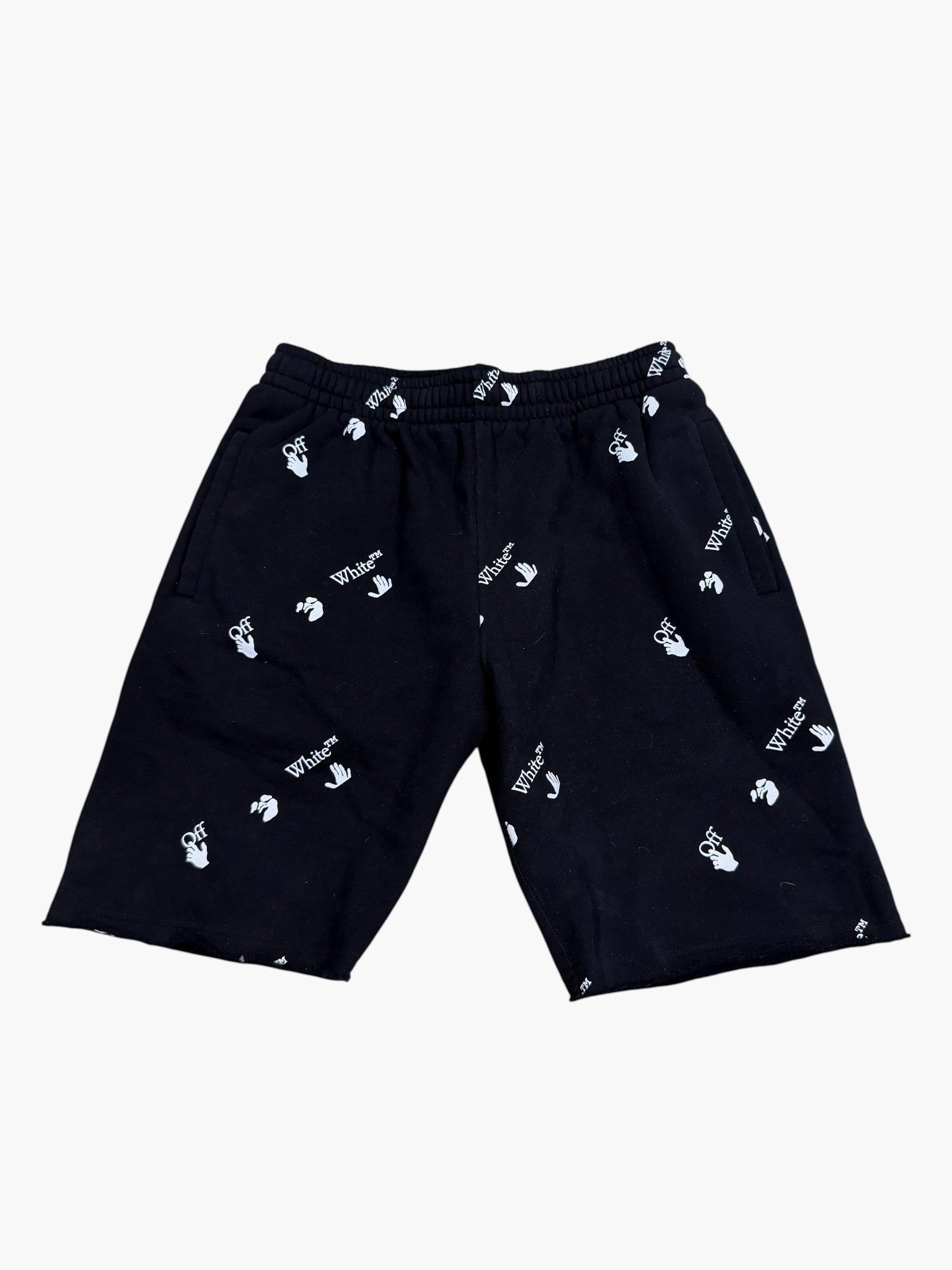 Off White Black Monogram Sweat Shorts