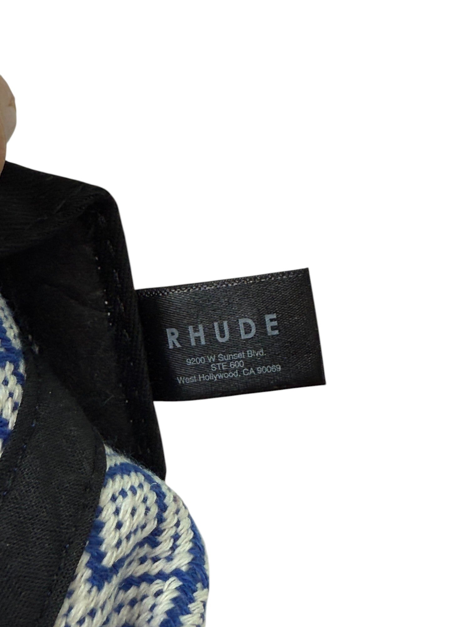 Rhude Blue & White Logo Trucker