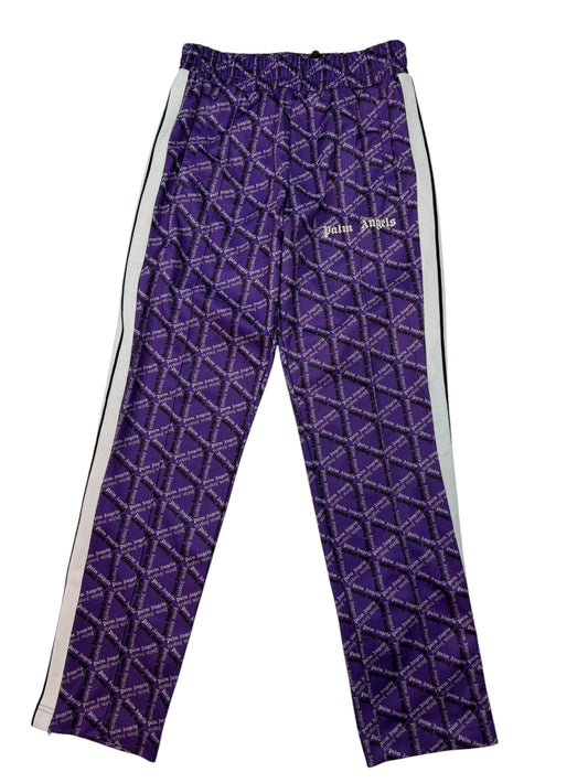Palm Angels Purple Monogram Track Pants