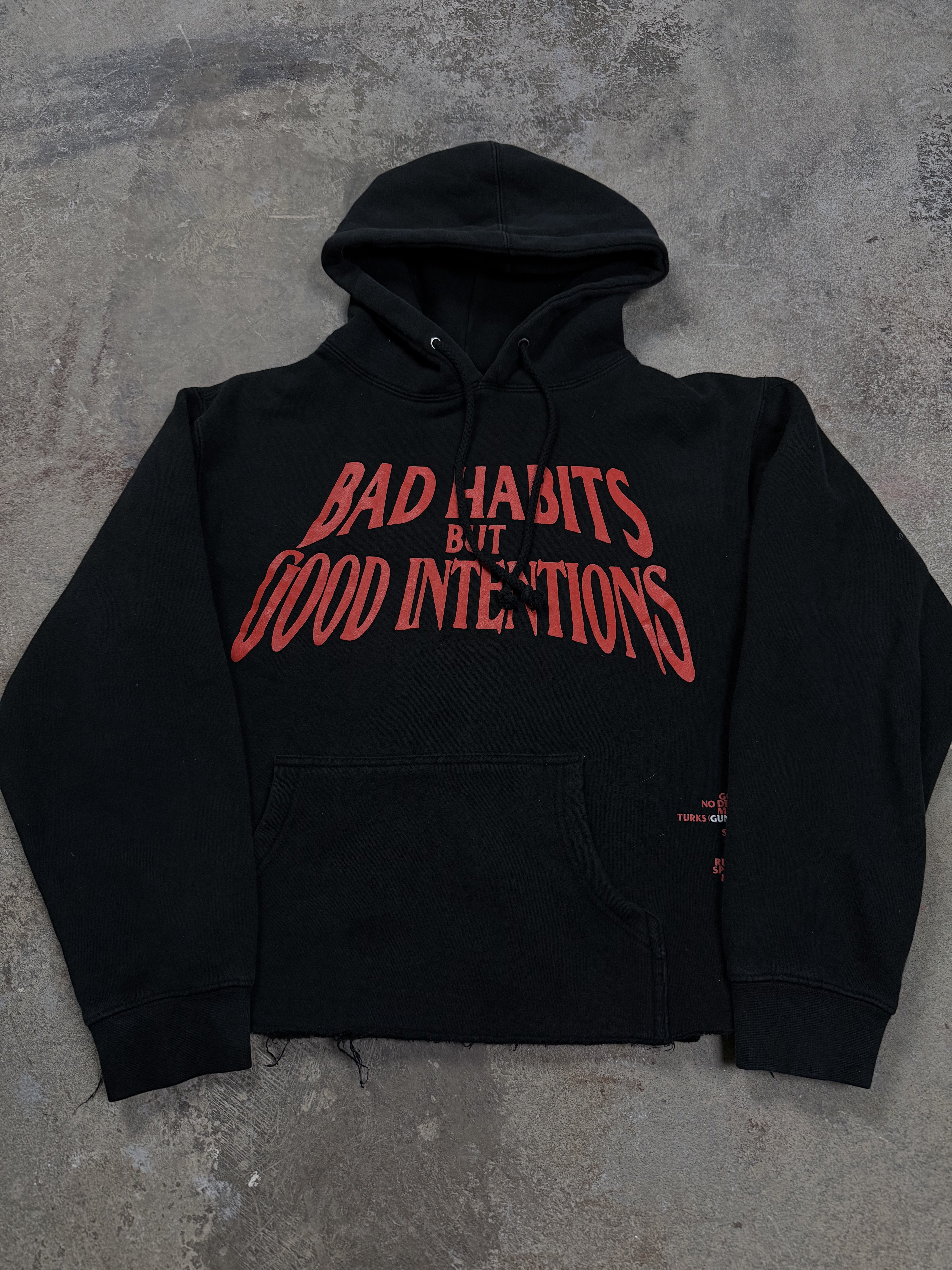 VLONE Bad Habits Hoodie Used Small