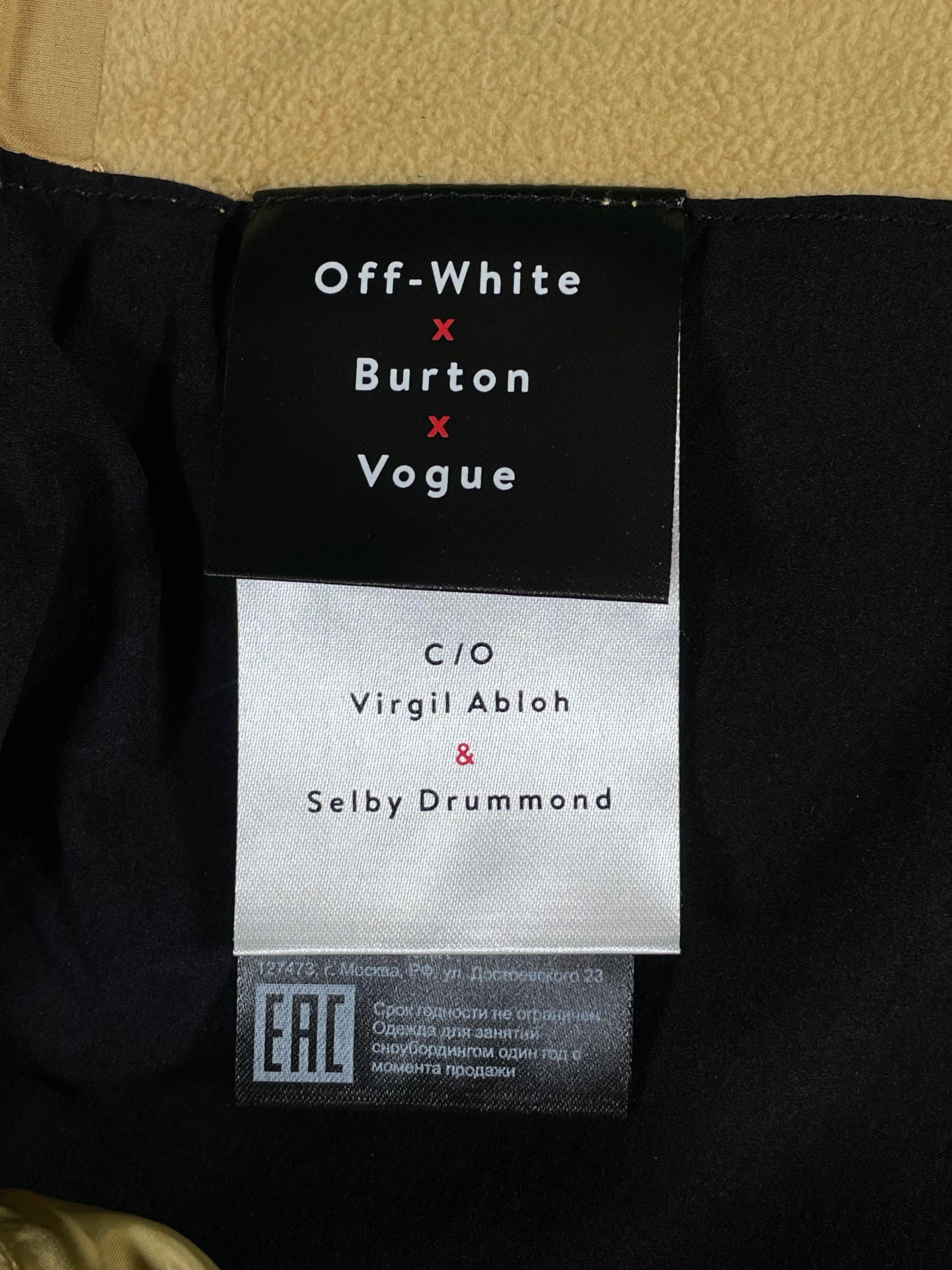 Off White x Burton x Vogue Ski Suit Accessories