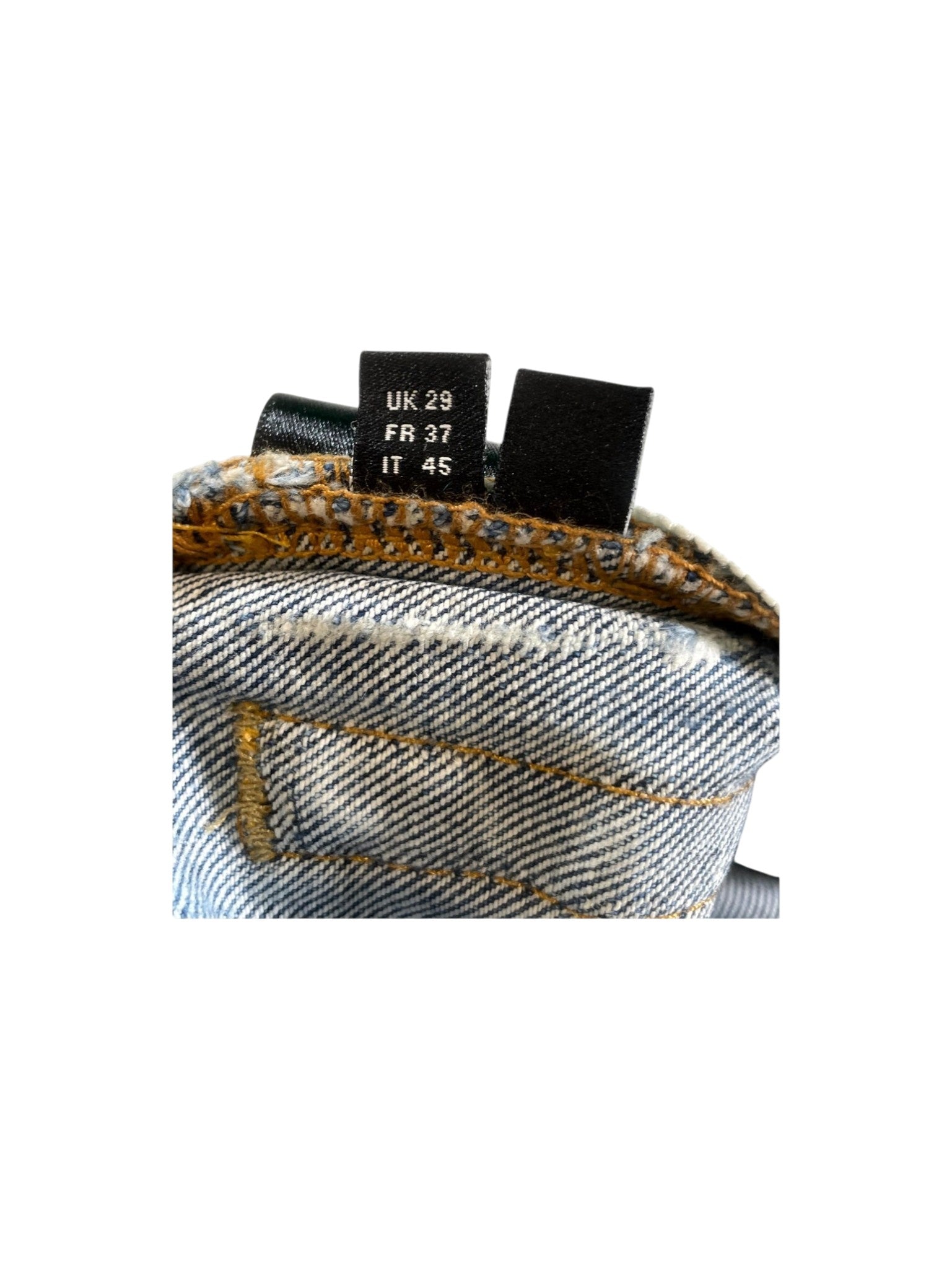 Amiri Stripe Light Wash & White Jeans