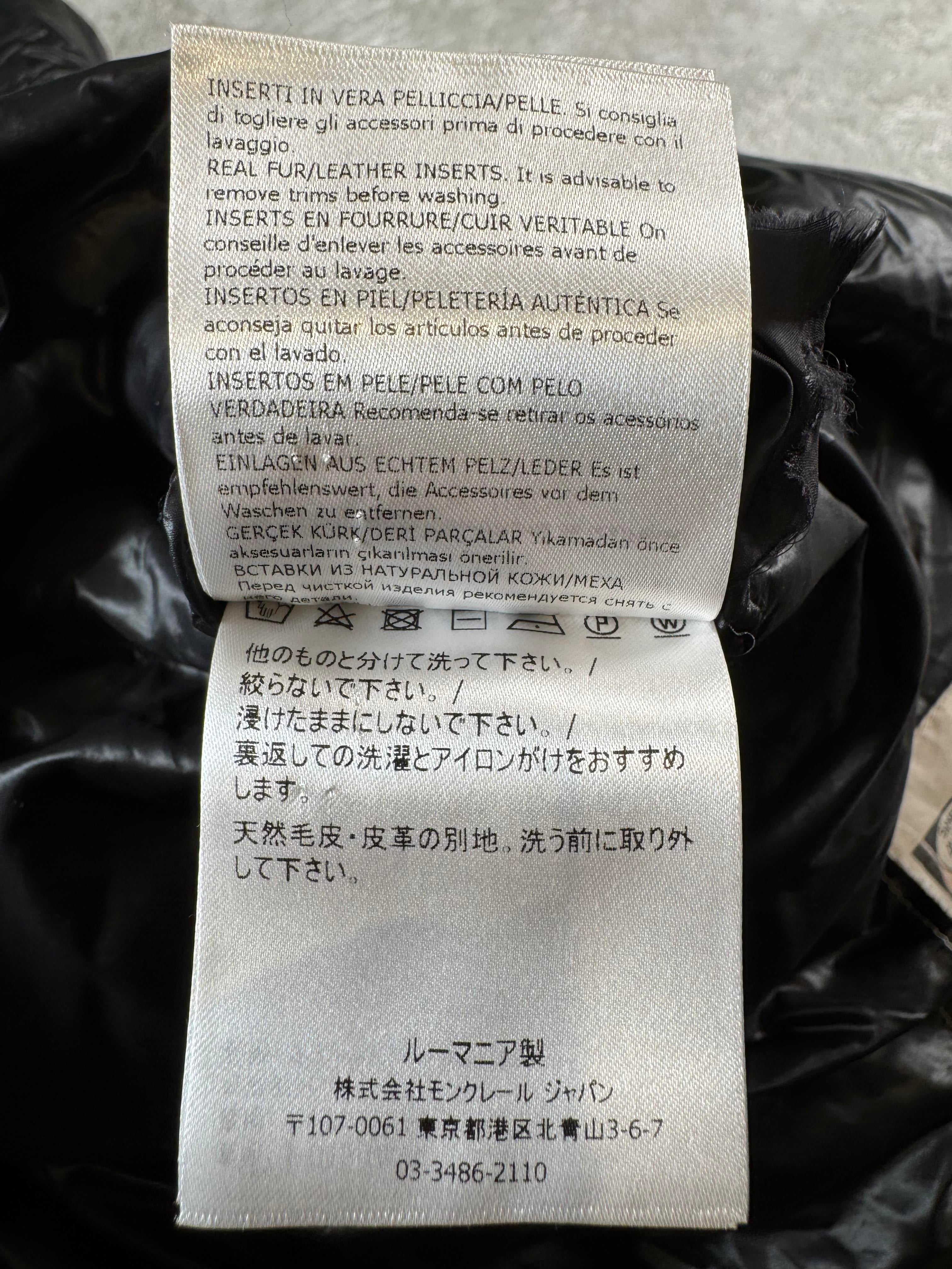 Moncler Black Serifur Giubbotto (Women's) Puffer Jacket