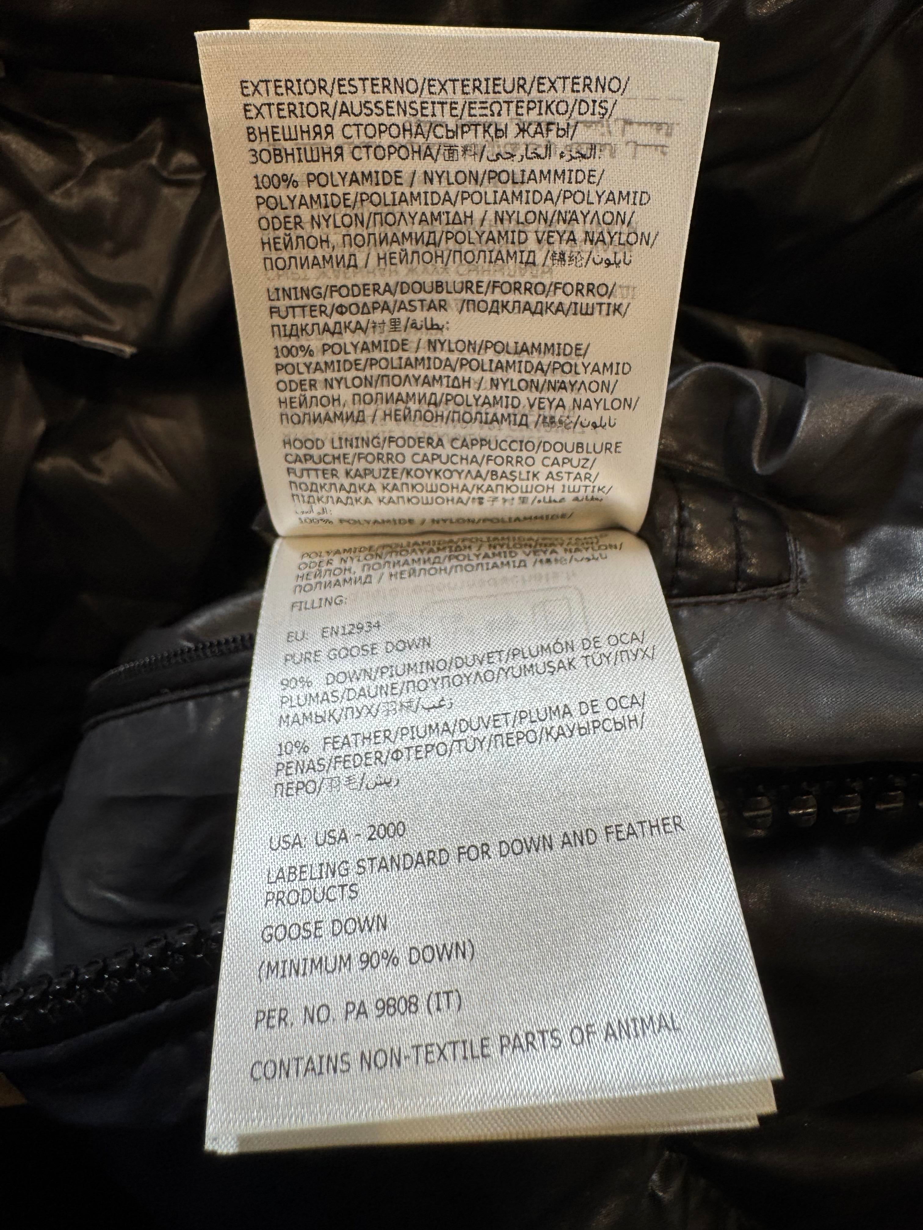 Mackage Black Sleeve Logo Puffer Coat