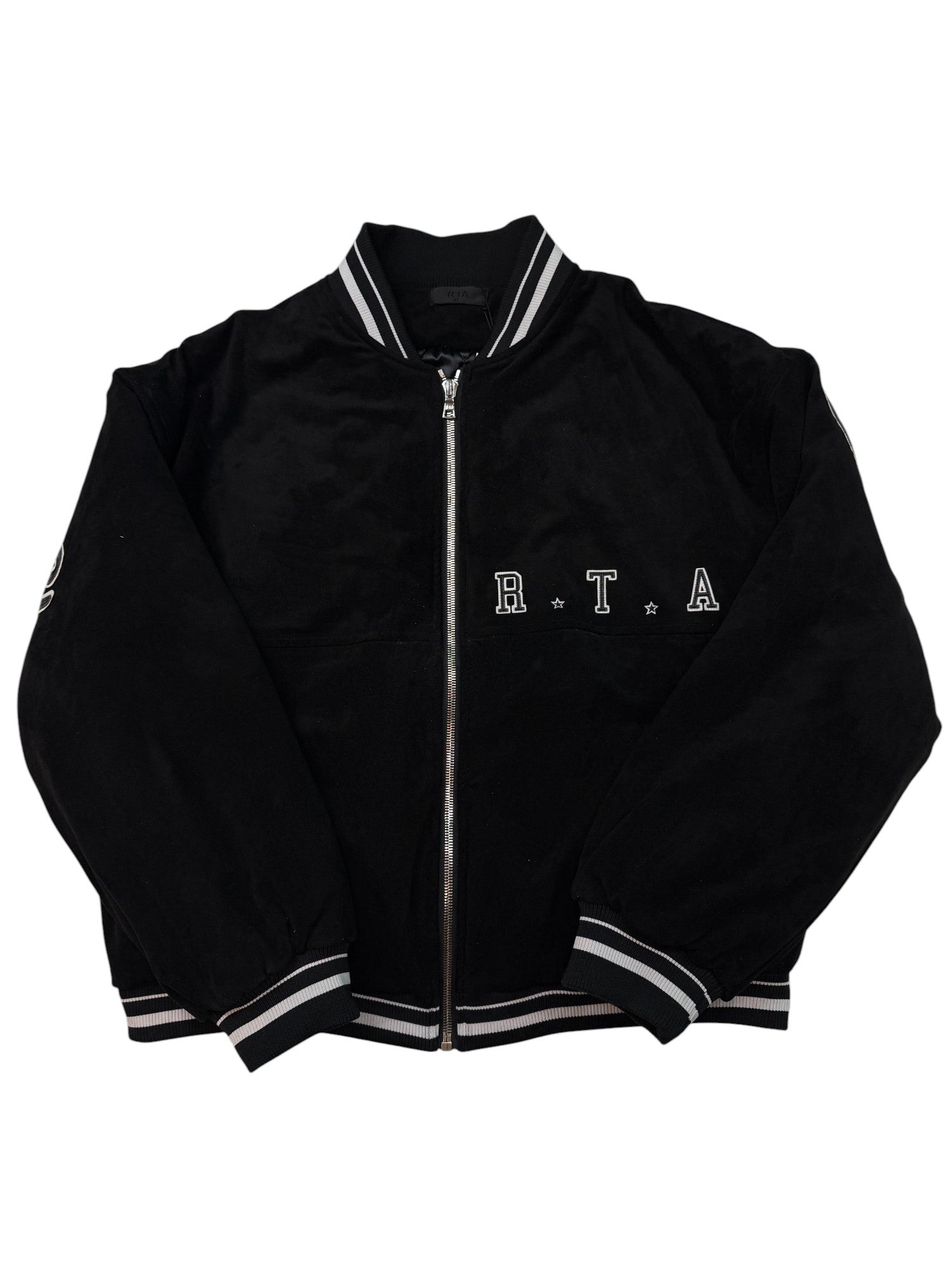 RTA Road To Awe Velour Varsity Jacket