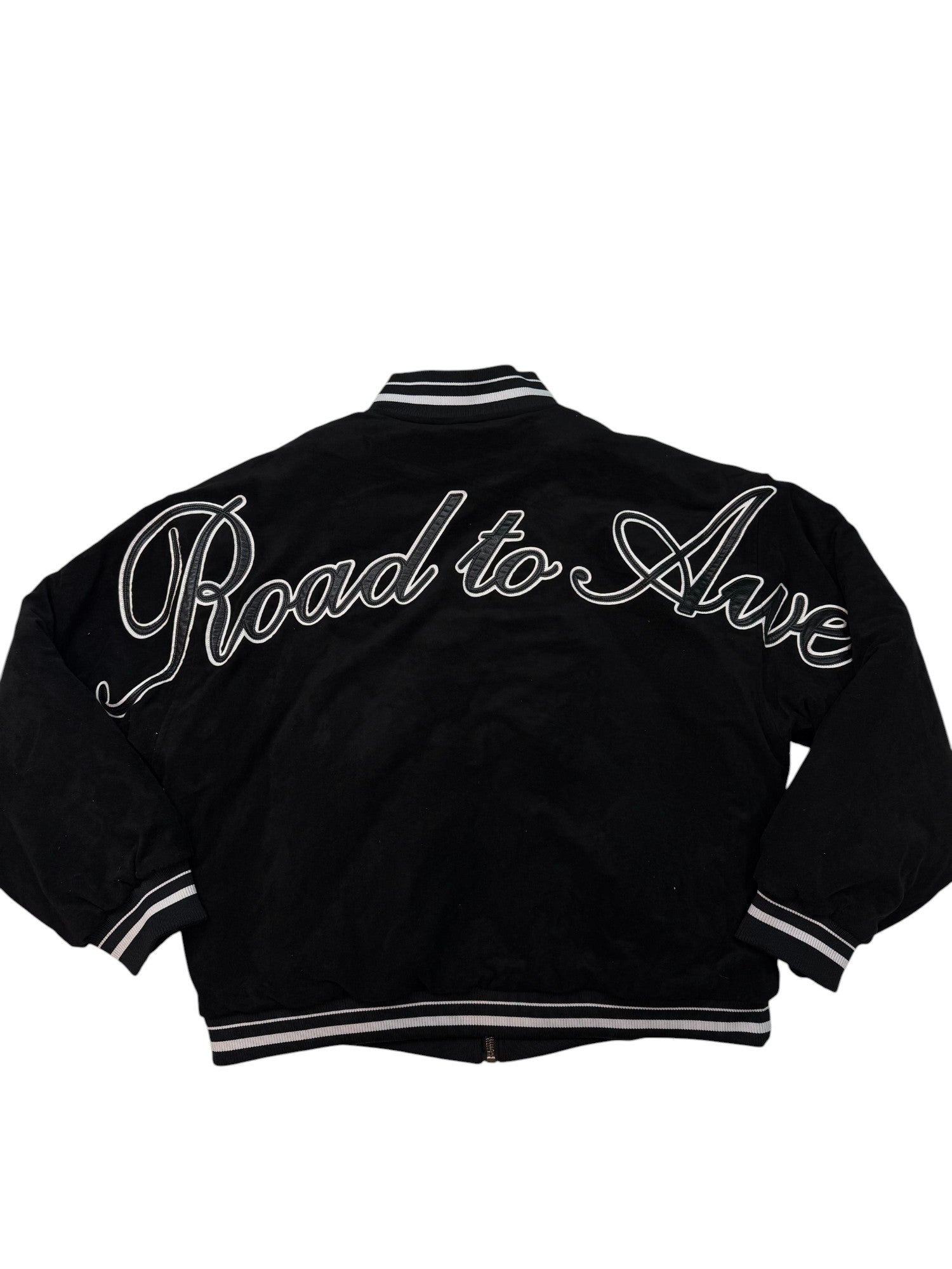 RTA Road To Awe Velour Varsity Jacket