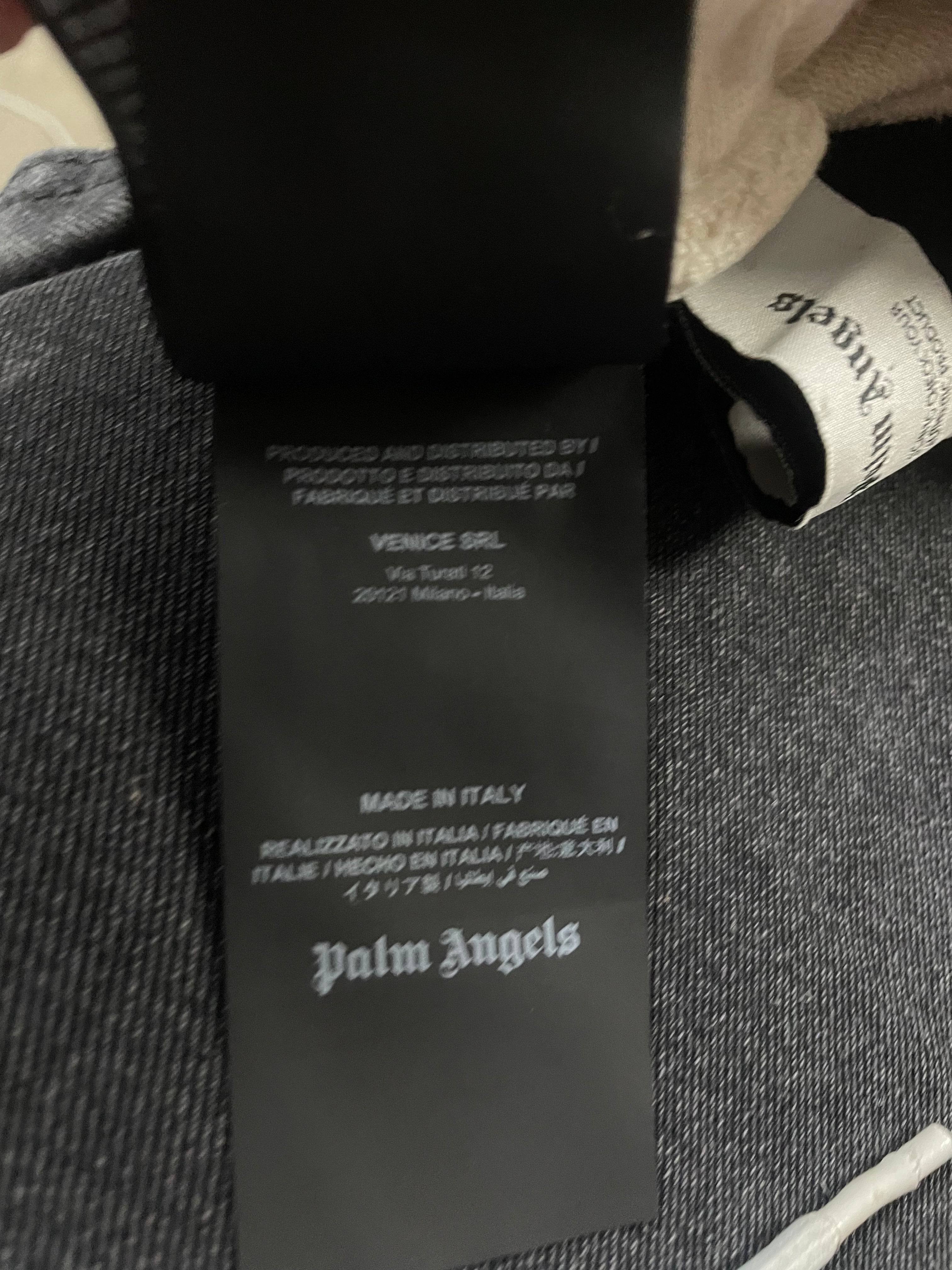Palm Angels Paint Sweats Cream Used Large