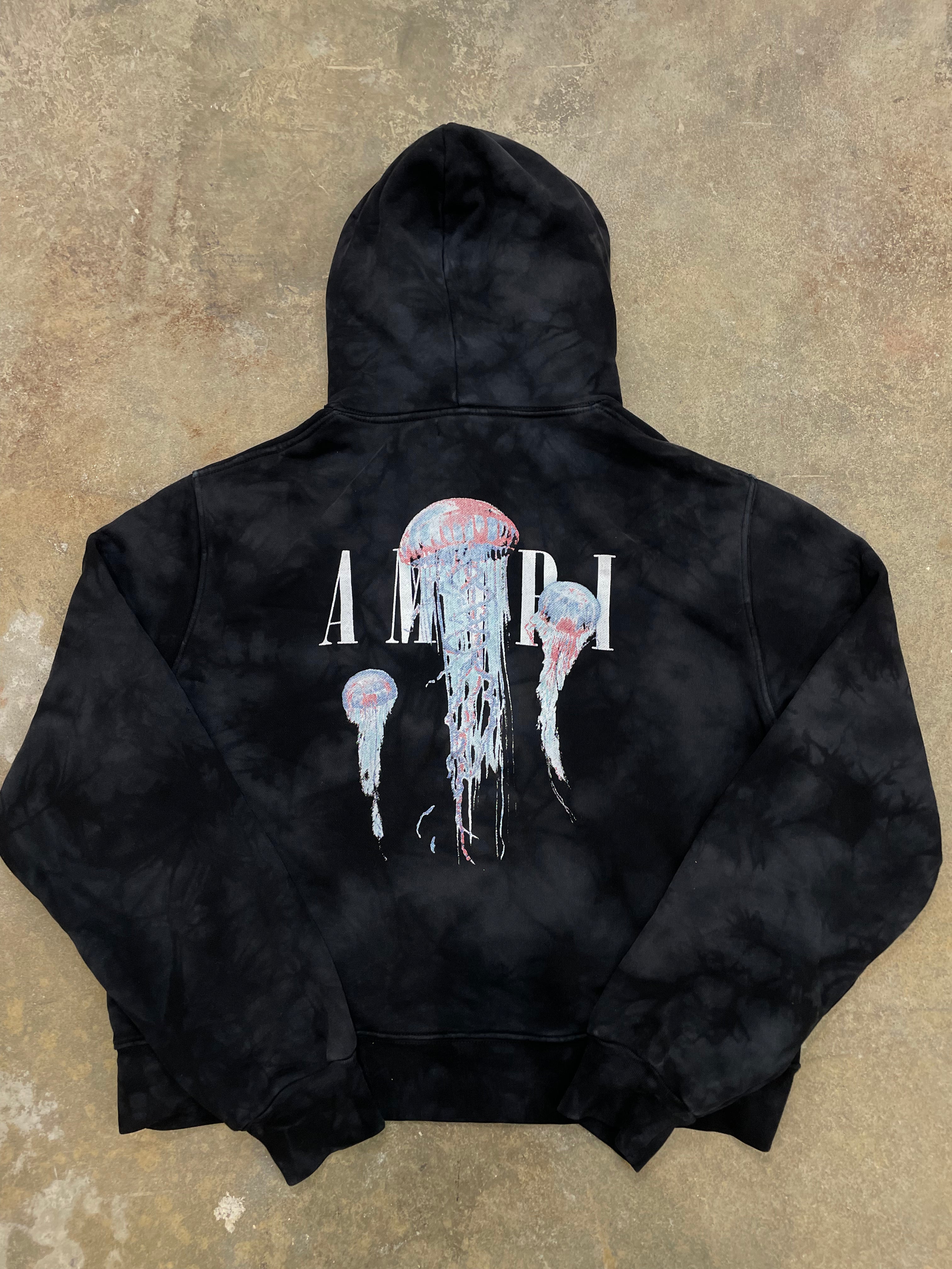 Amiri Jellyfish Hoodie Black Used Large