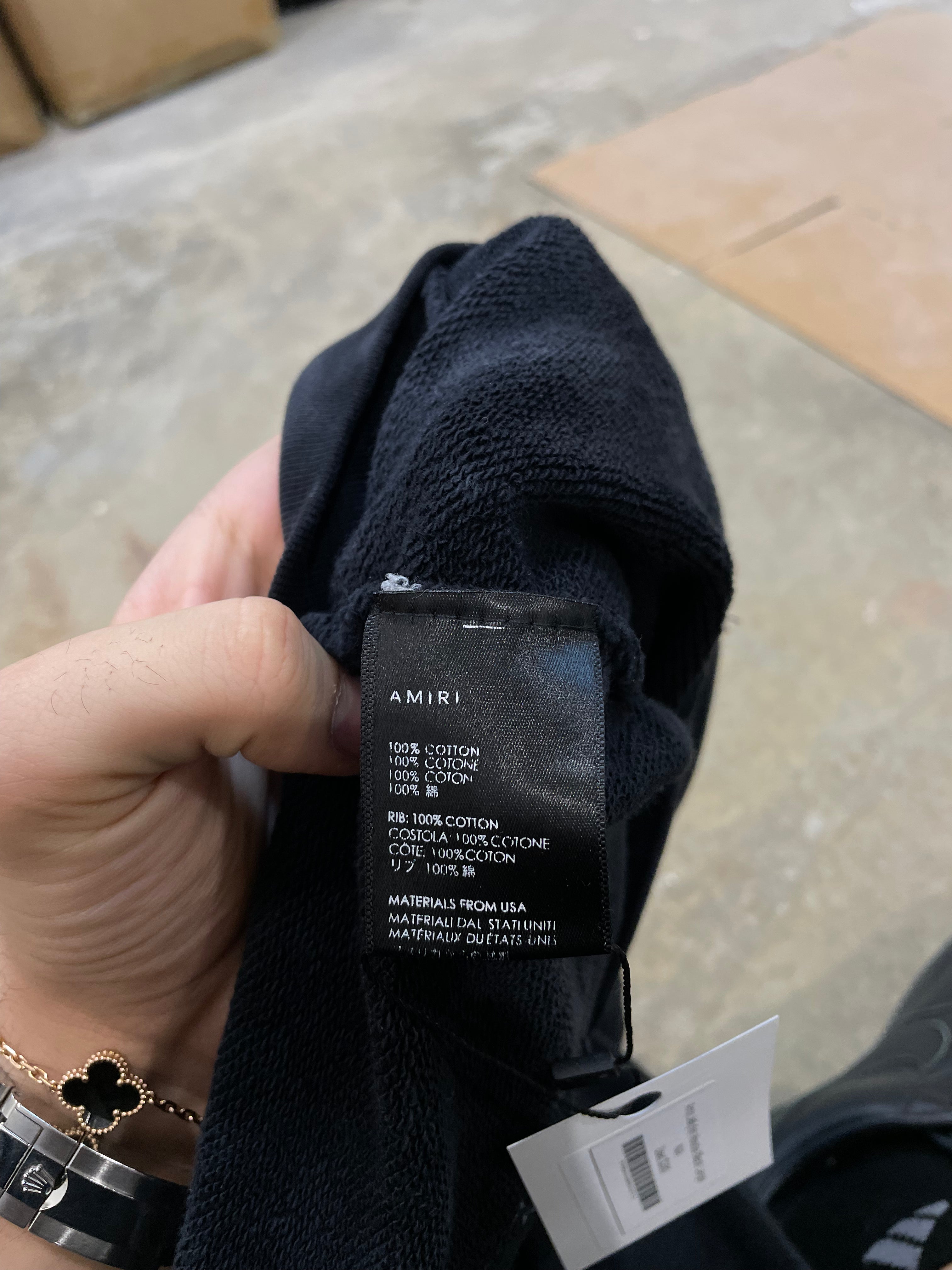 Amiri Jellyfish Hoodie Black Used Large