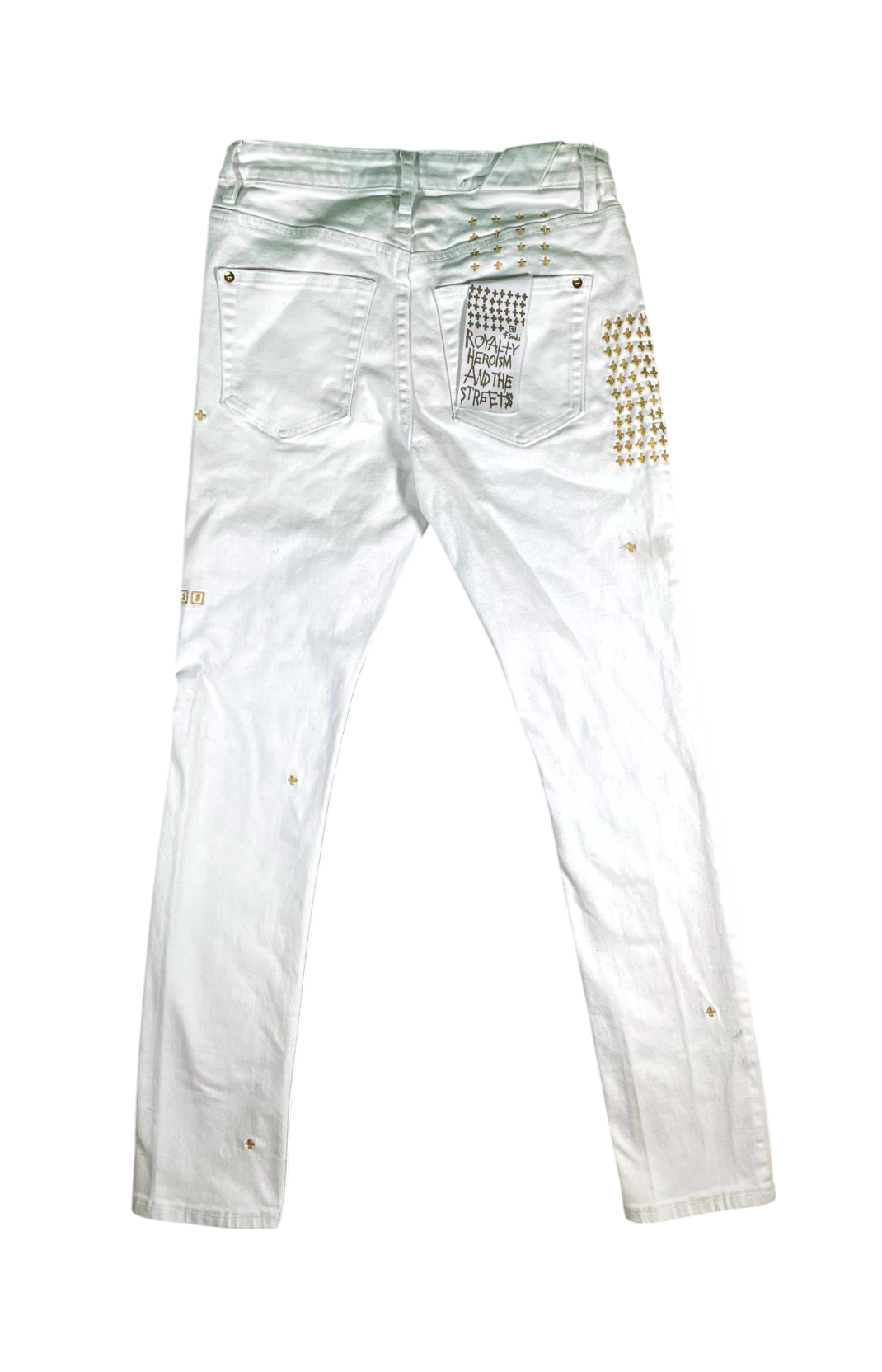 Ksubi White & Gold Jeans