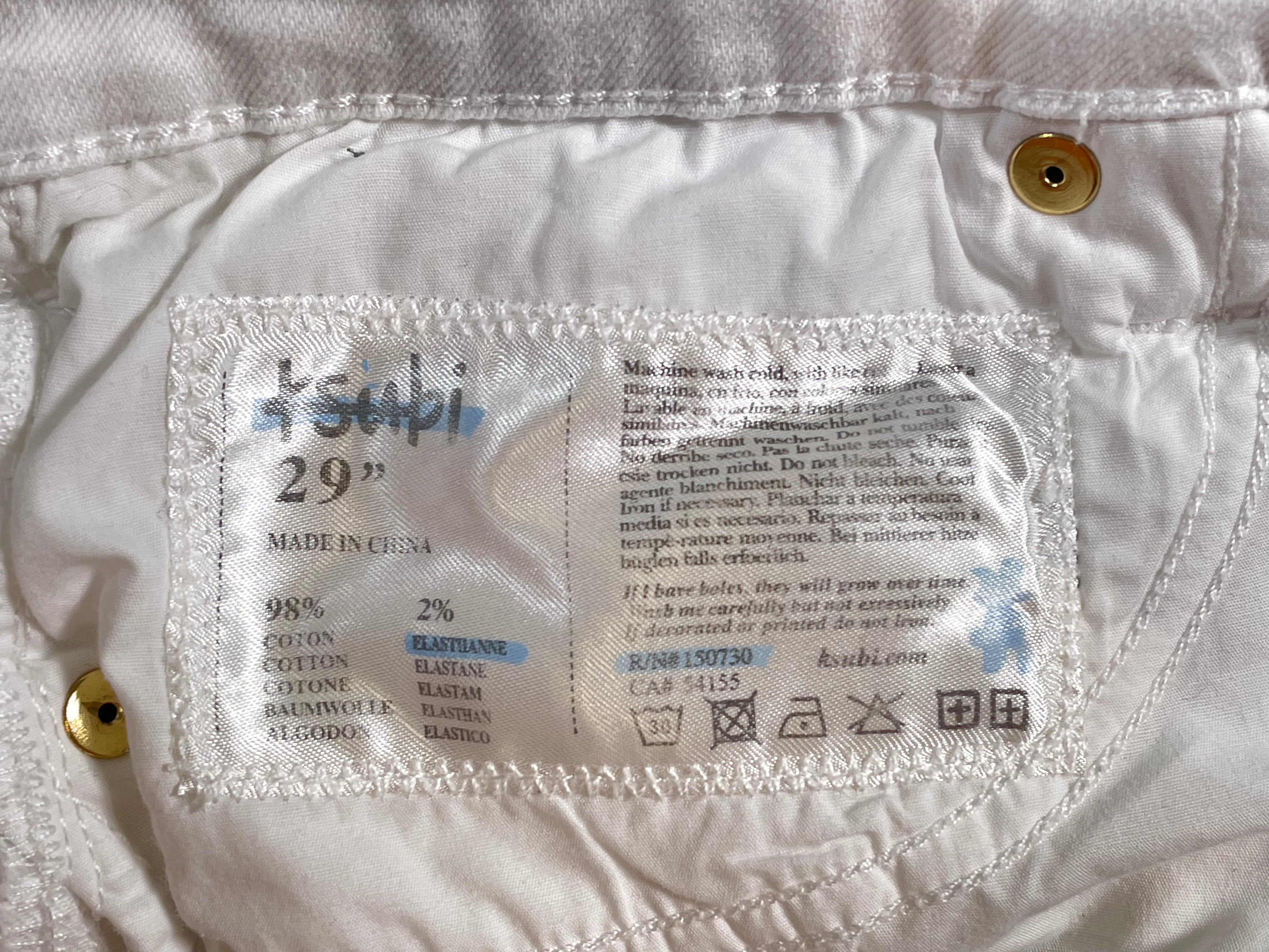 Ksubi White & Gold Jeans