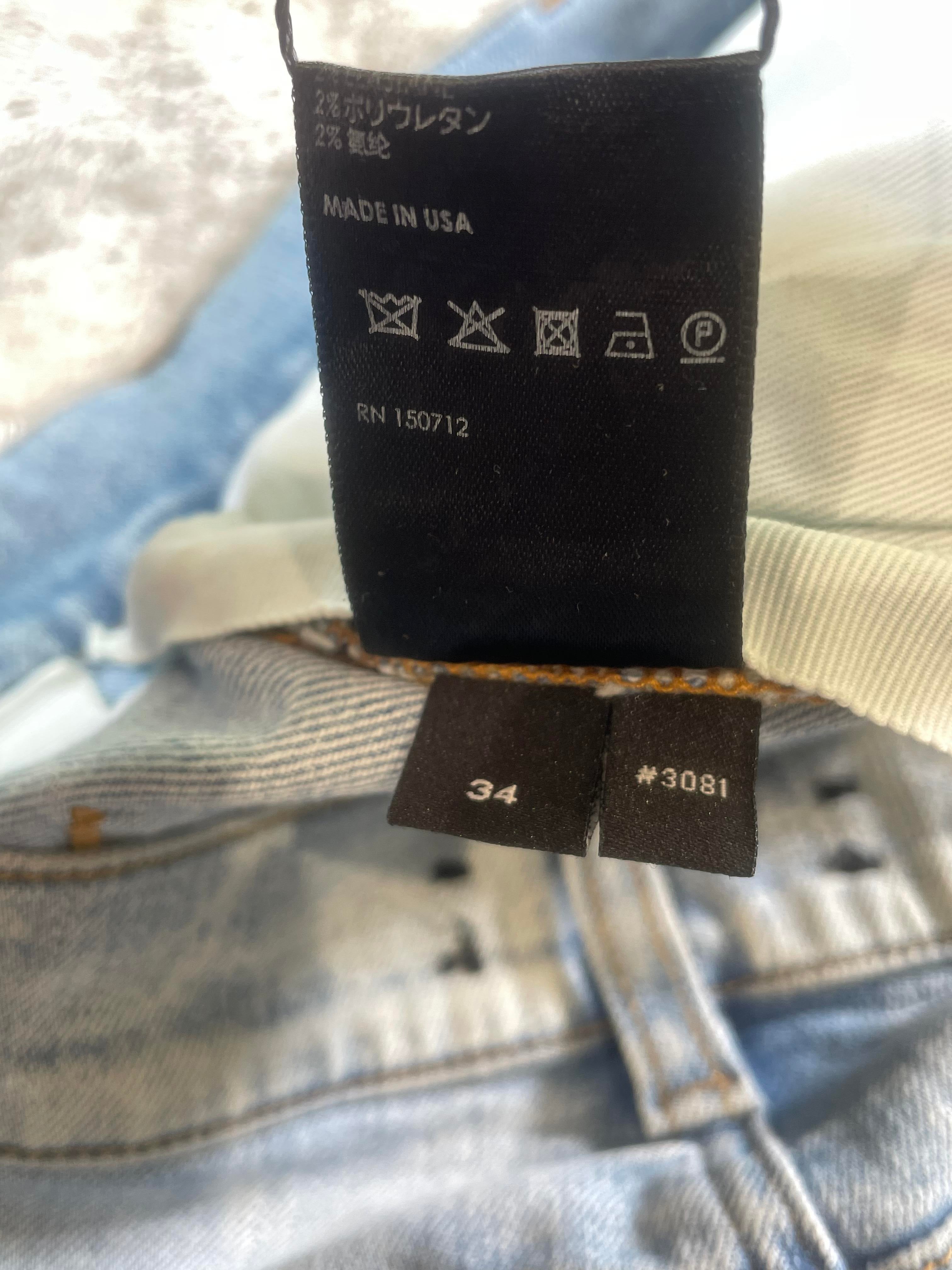 Amiri Zig Zag Light Wash Jeans