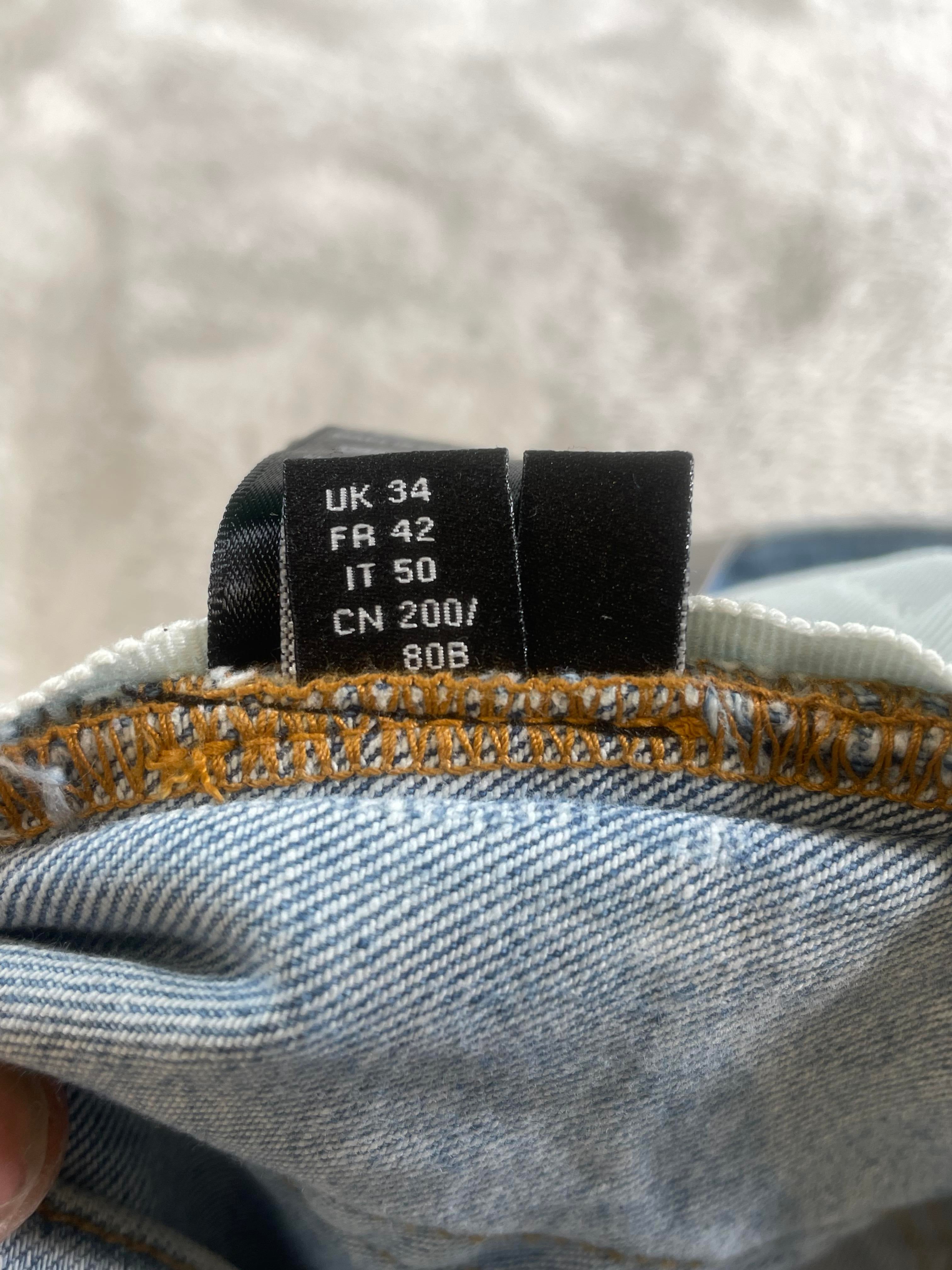 Amiri Zig Zag Light Wash Jeans