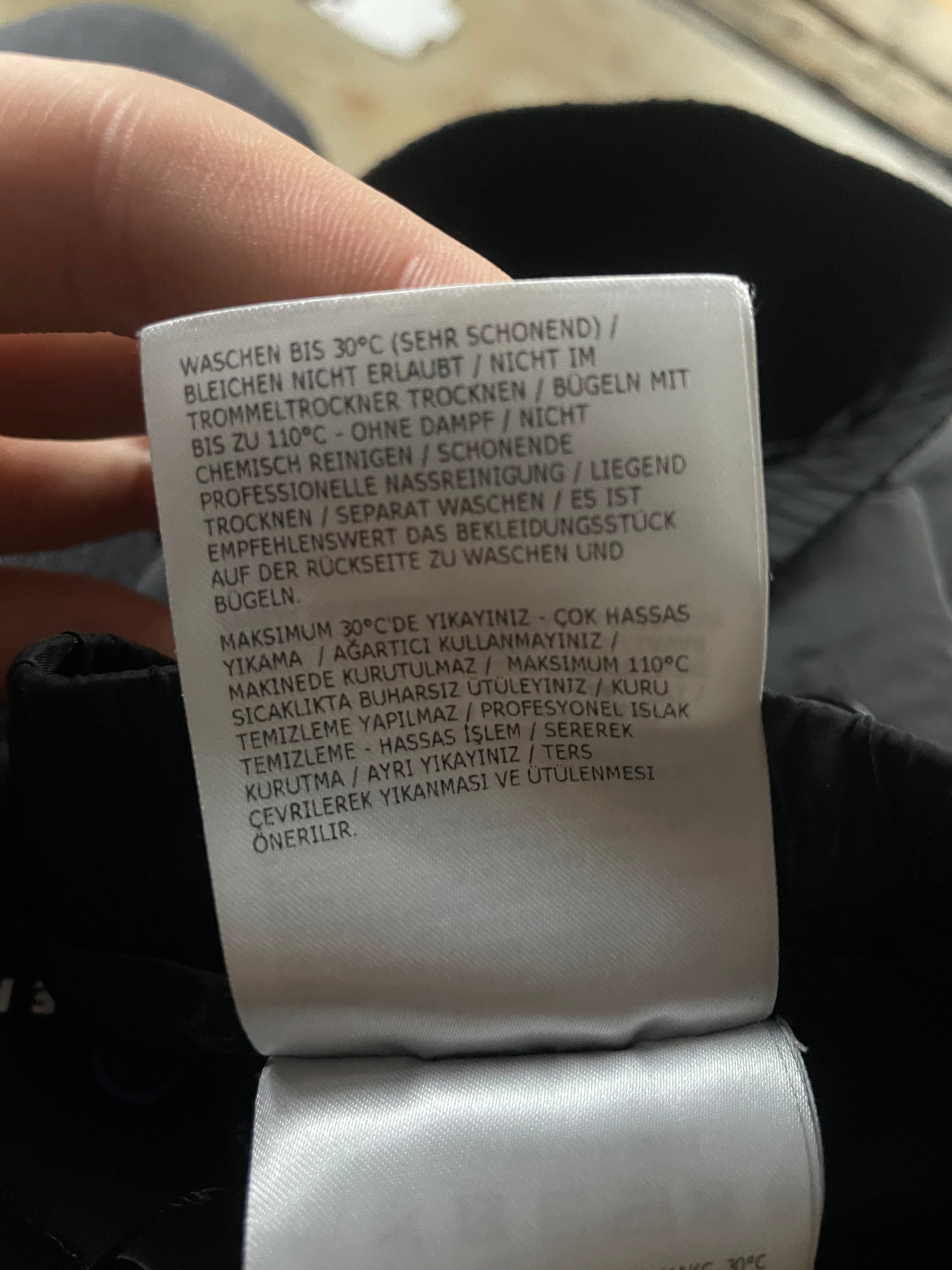 Moncler Track Pants Black White Stripe Used 46 (Small)