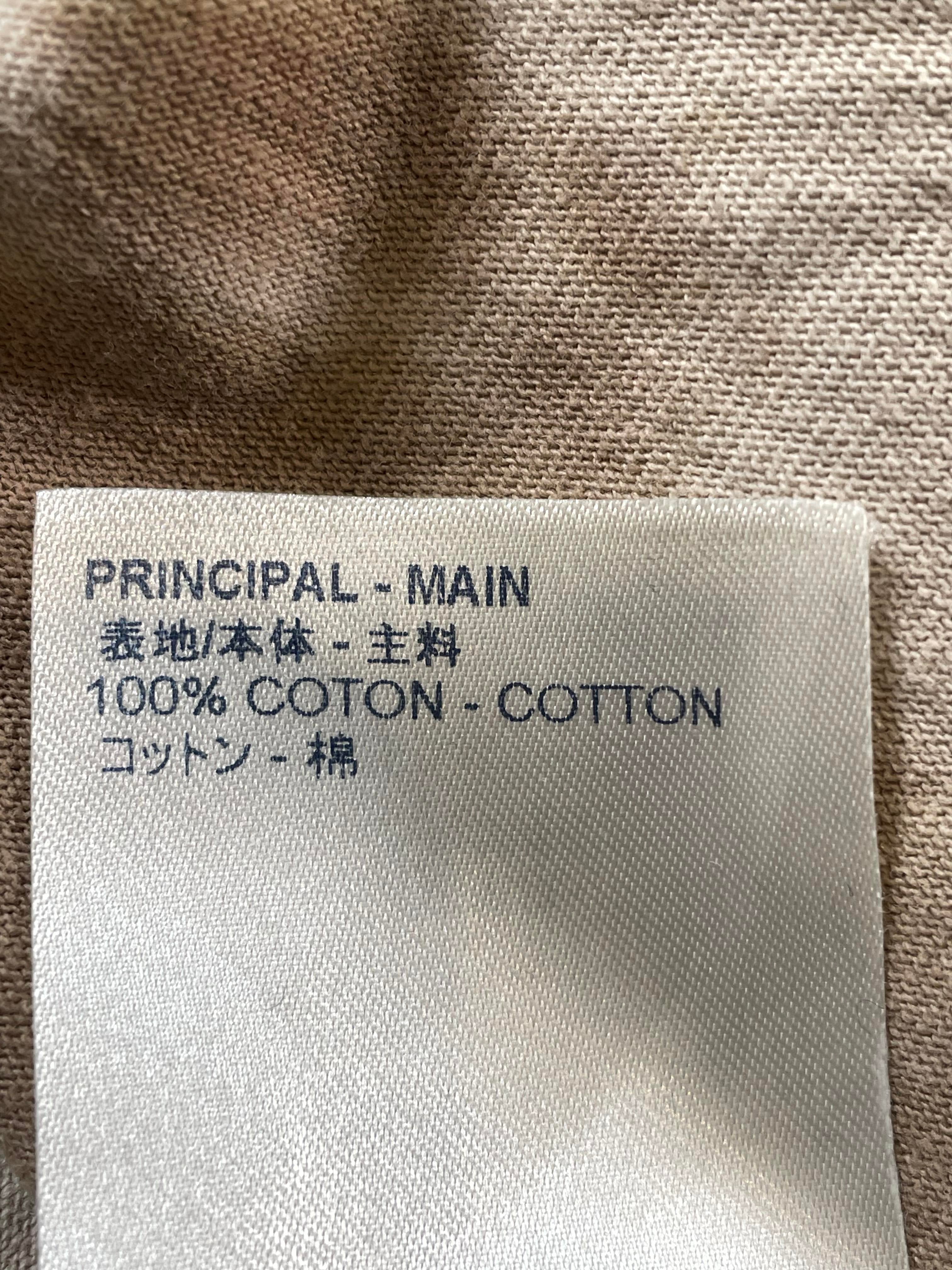 Louis Vuitton Back Neck Logo Tan Tie Dye Tee