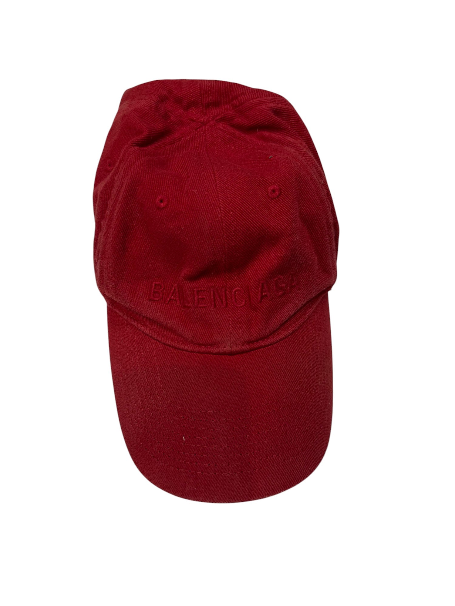 Balenciaga Distressed Dad Red Cap