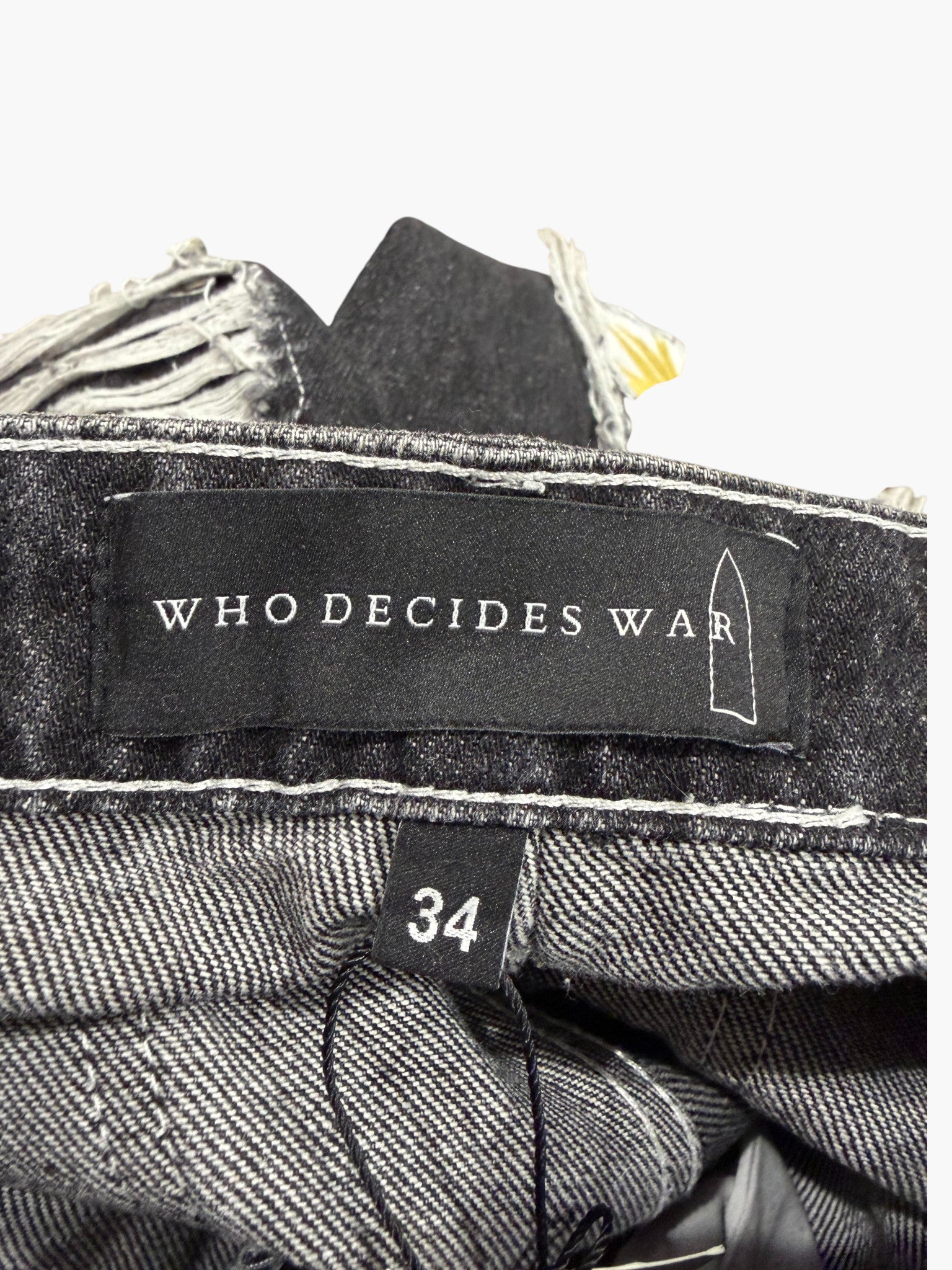 Who Decides War Sunflower Black Wash Jeans