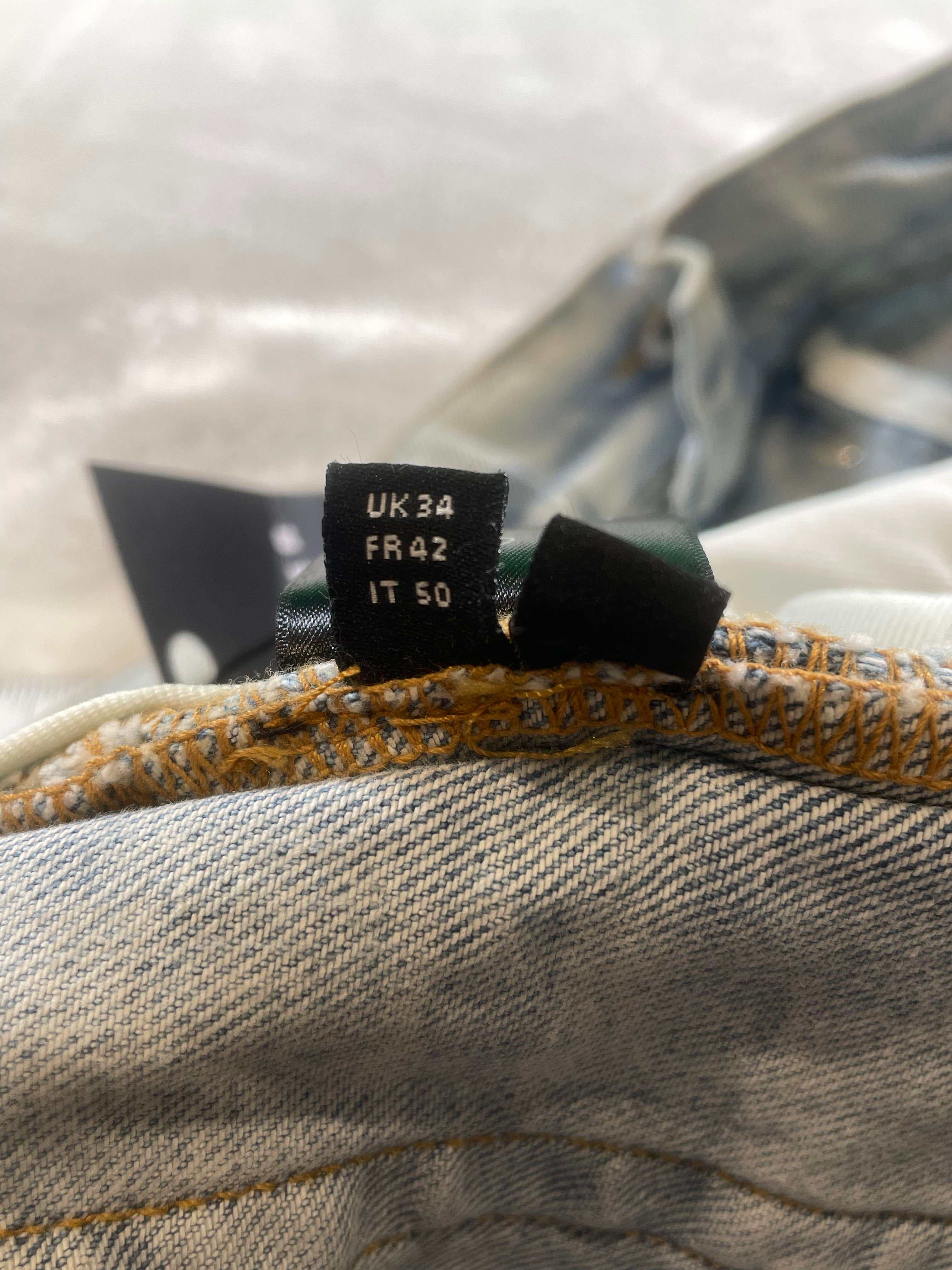 Amiri Zig Zag Light Wash Jeans