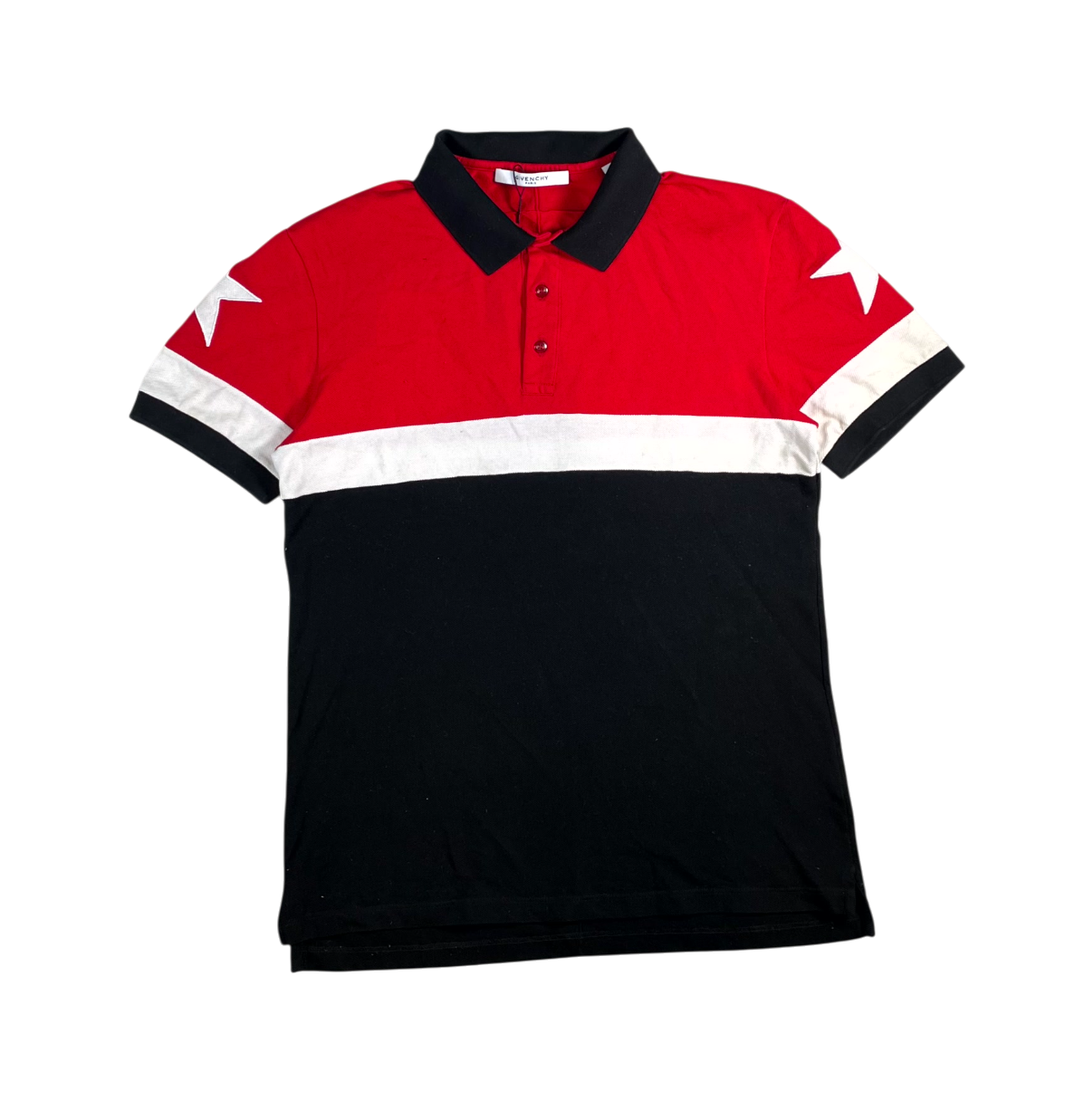 Givenchy Star Red, Black & White Polo Shirt