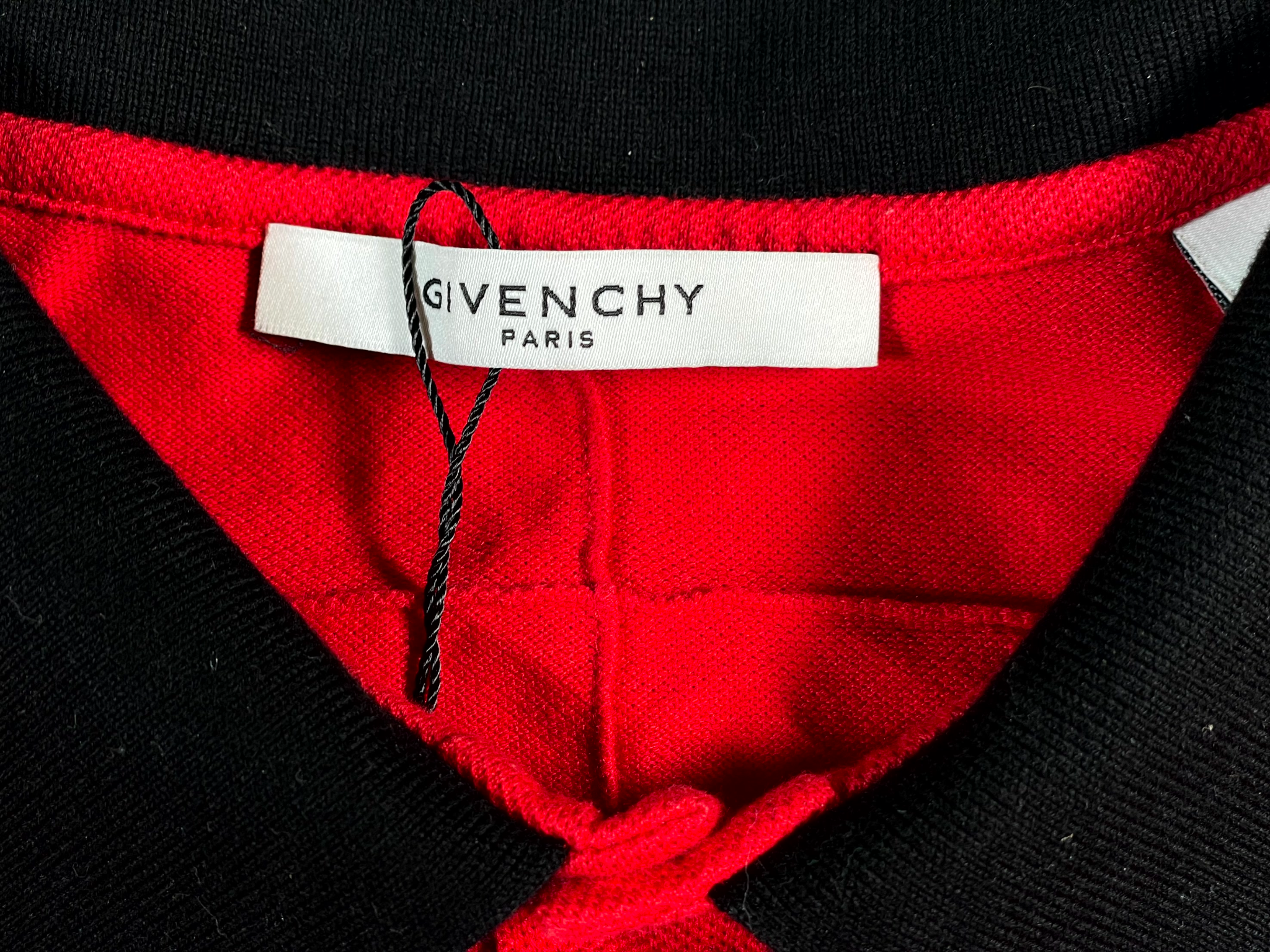 Givenchy Star Red, Black & White Polo Shirt