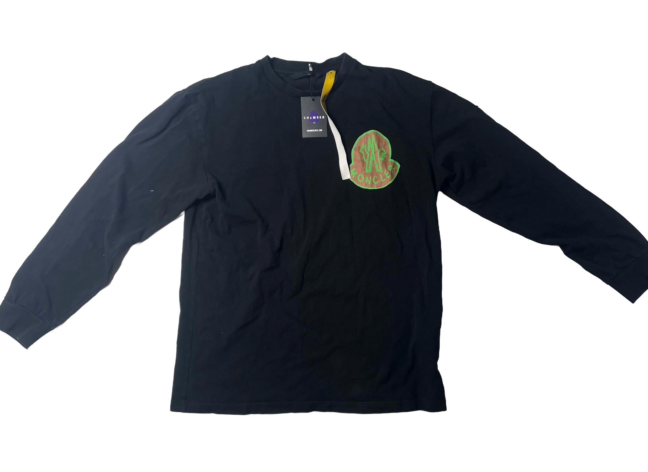 Moncler Logo LS  Brown & Green Shirt