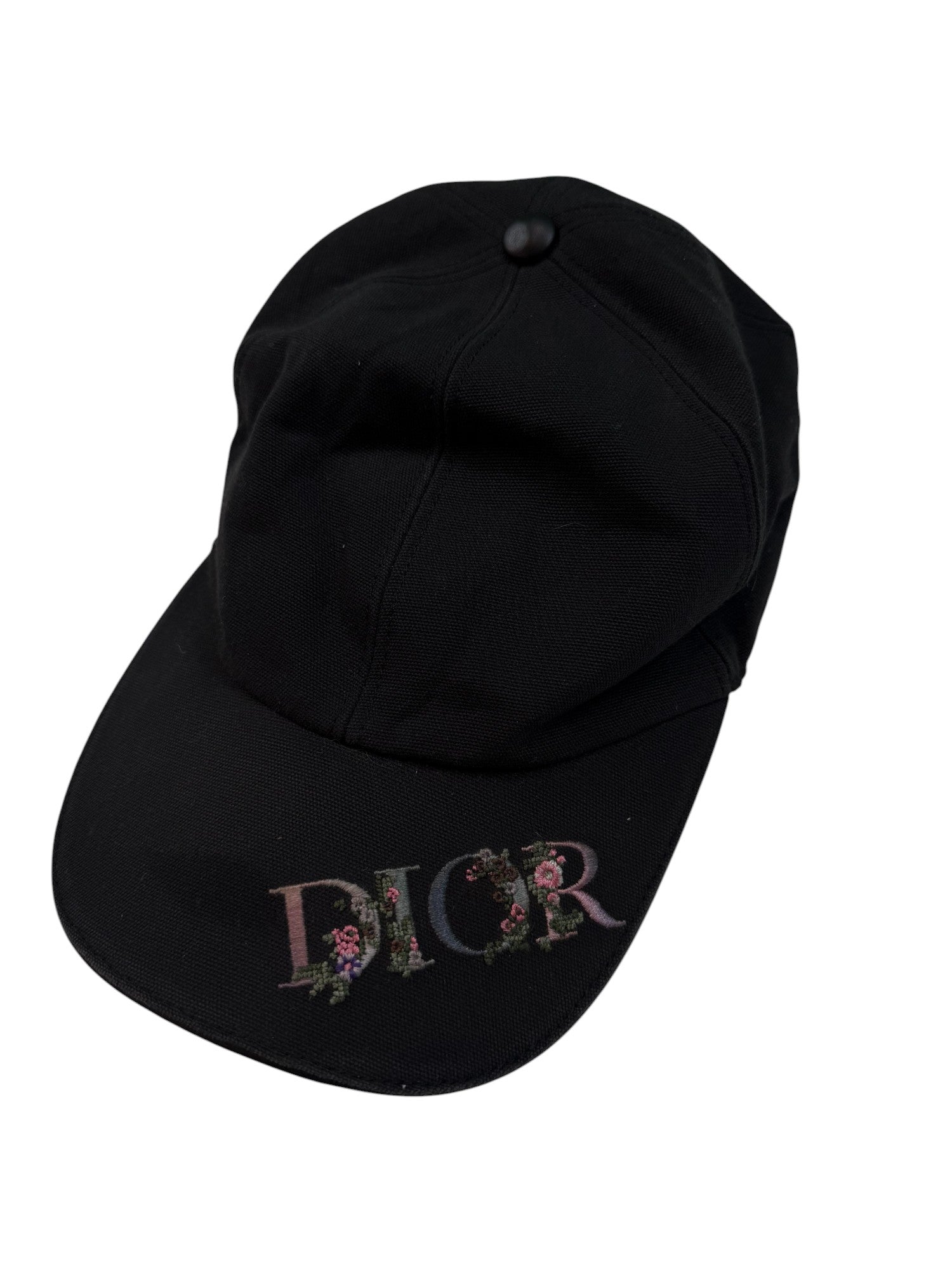 Dior Floral Dad Hat Black
