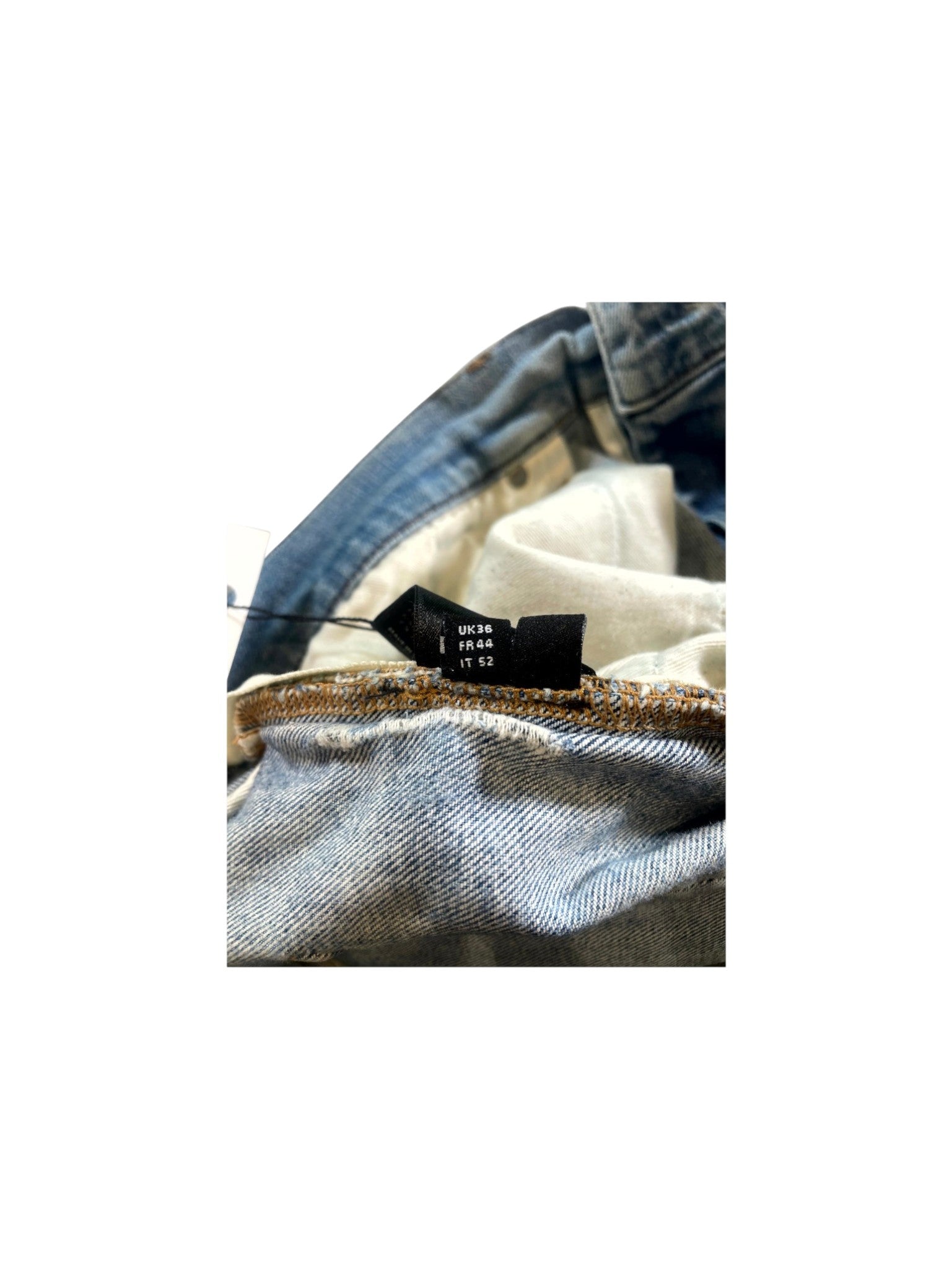 Amiri Ripped Thrasher Light Wash Jeans
