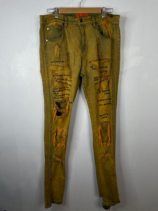 WDW Rust Sculture Jeans