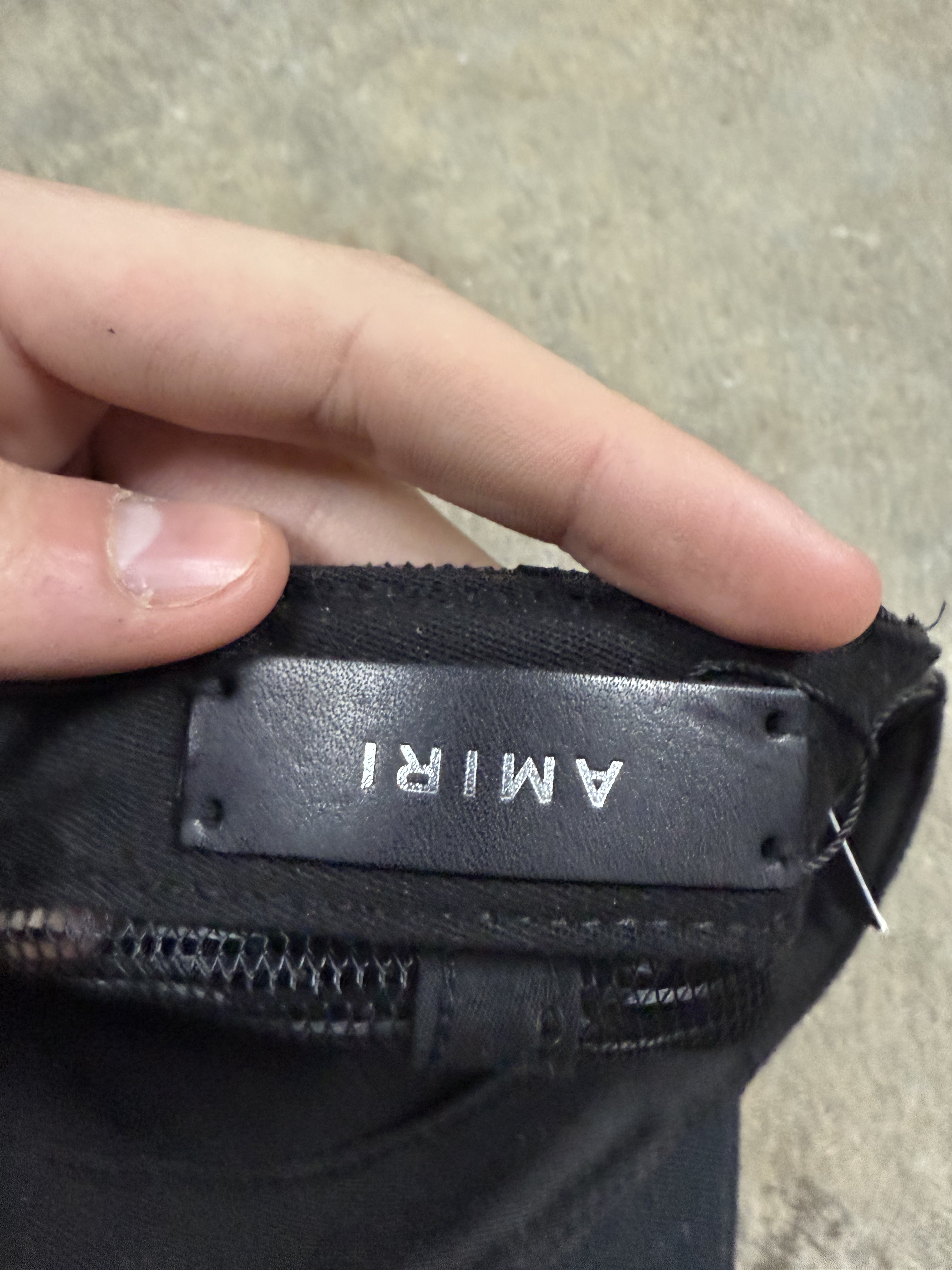 Amiri Core Logo Trucker Black Pink Used OS