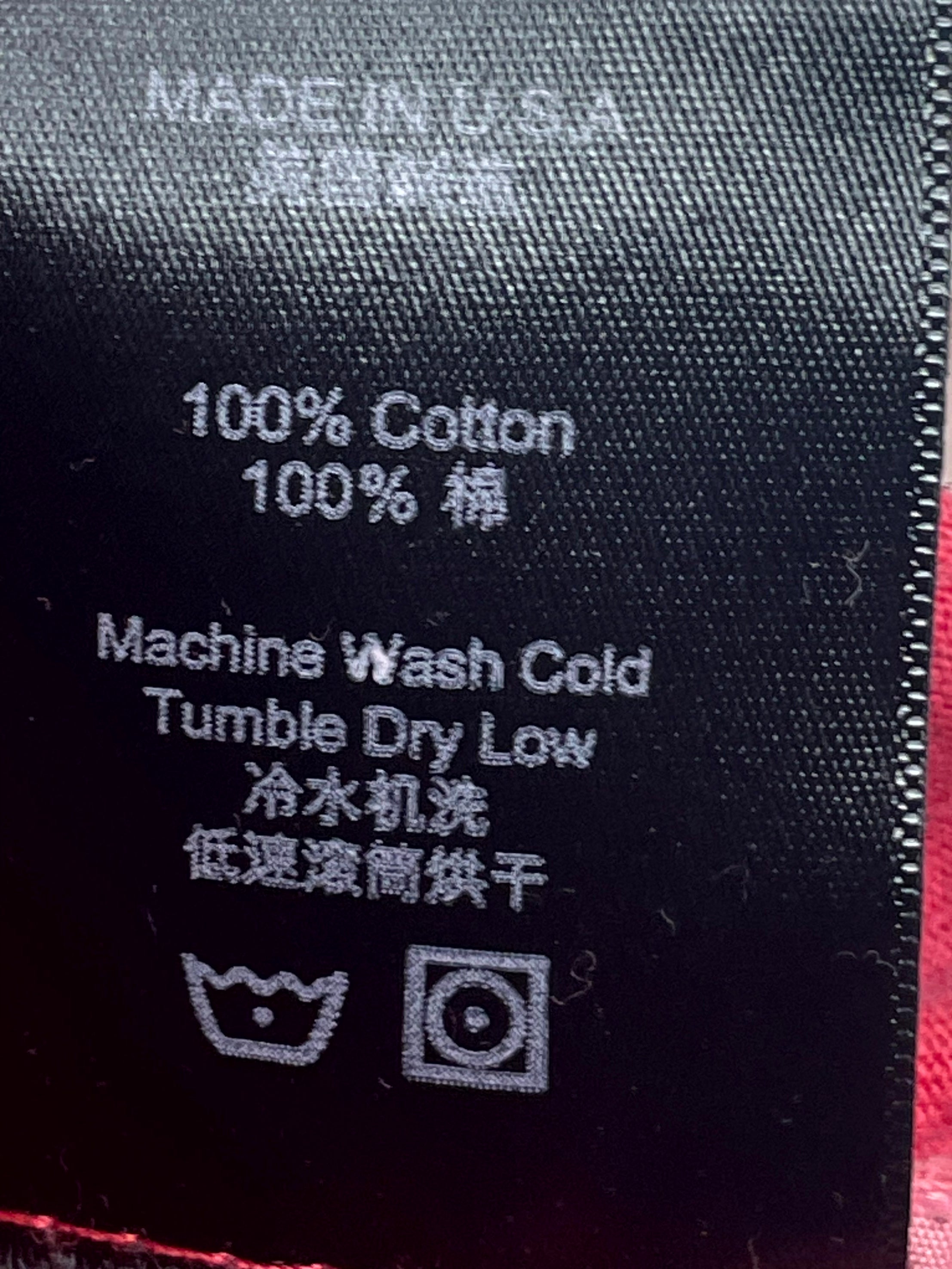 Rhude Side Logo Red & White Tee