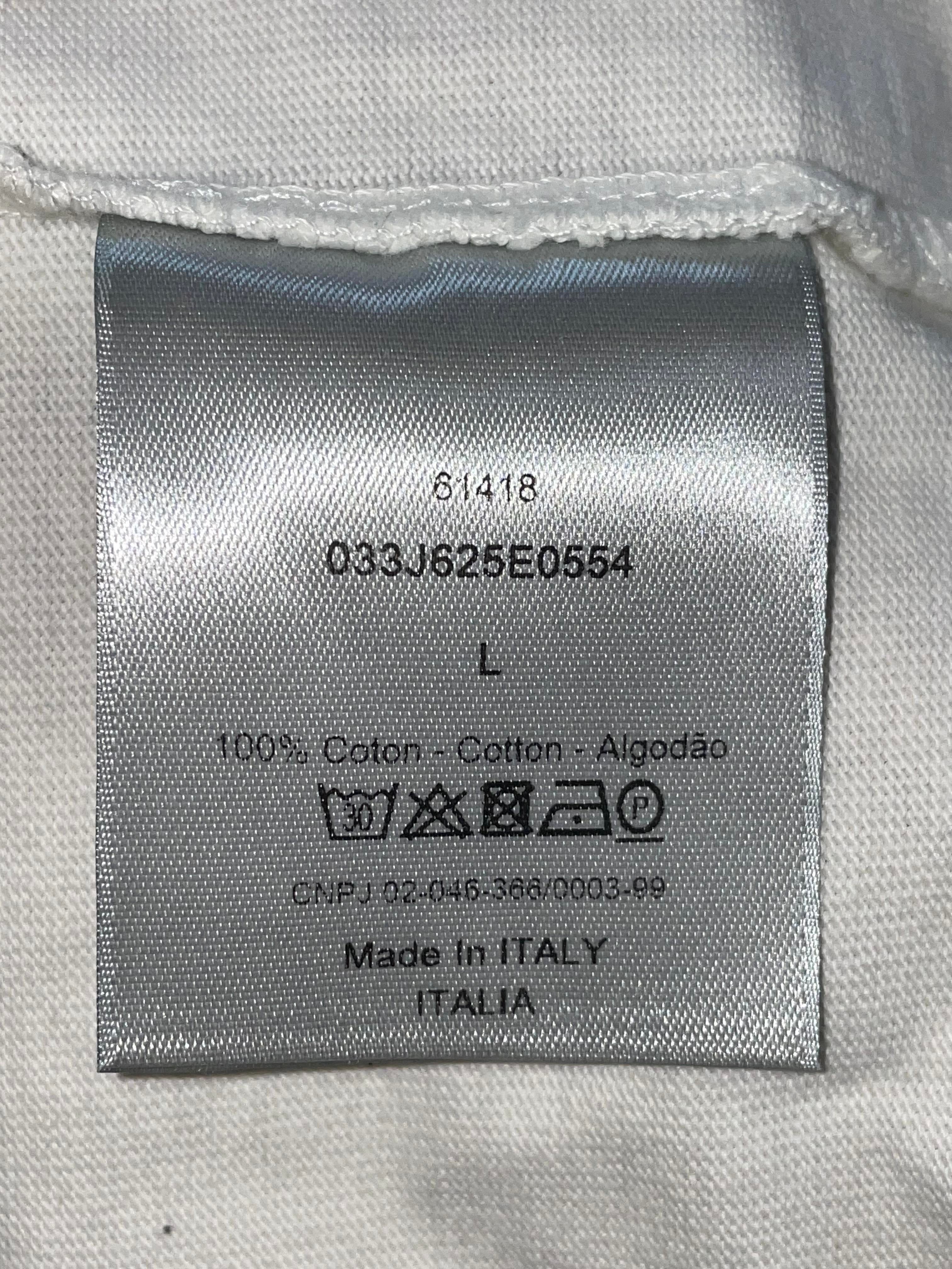 Dior Shawn Stussy Grey & White Tee