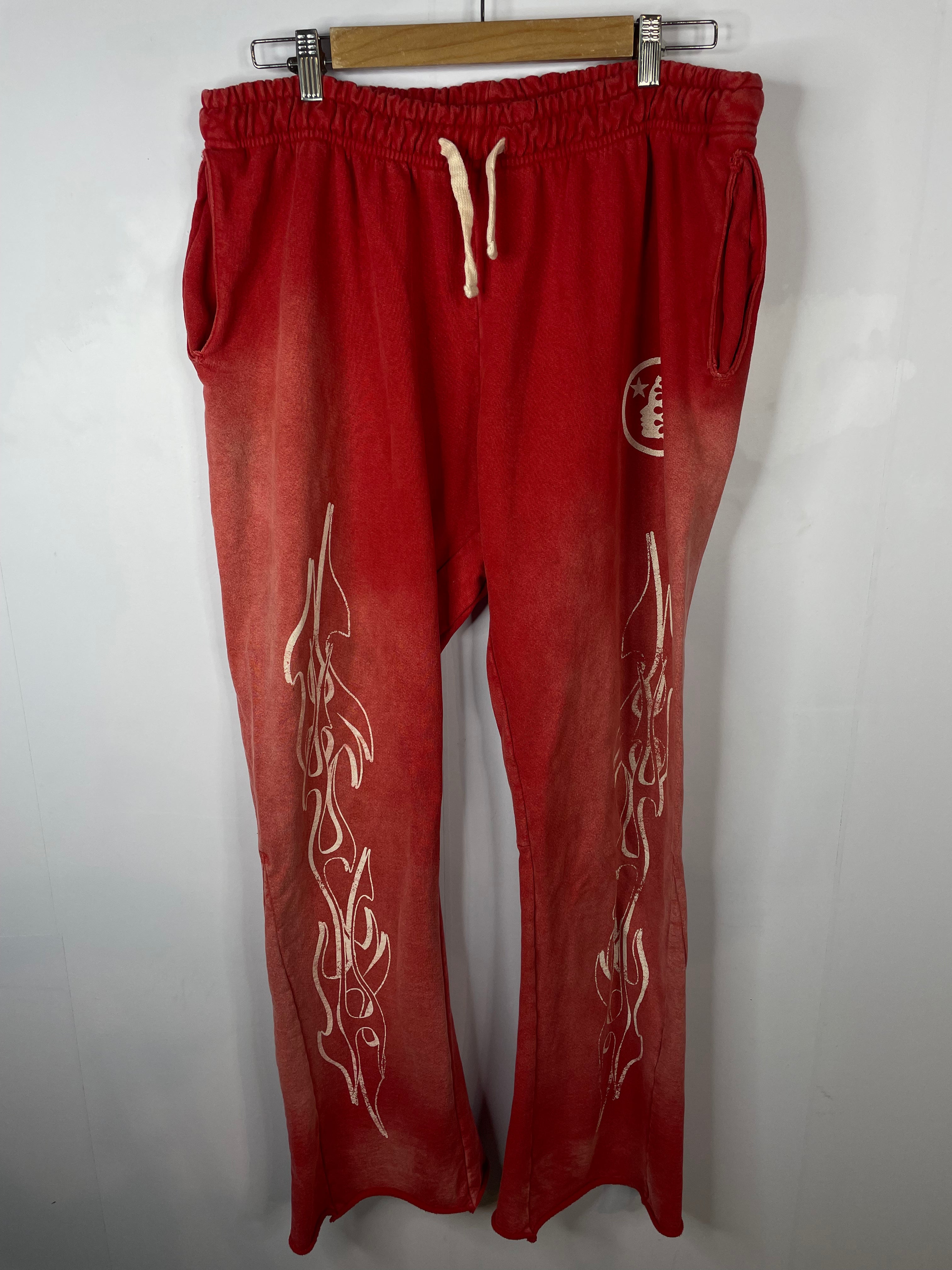 Hellstar Red Flared Sweatpants