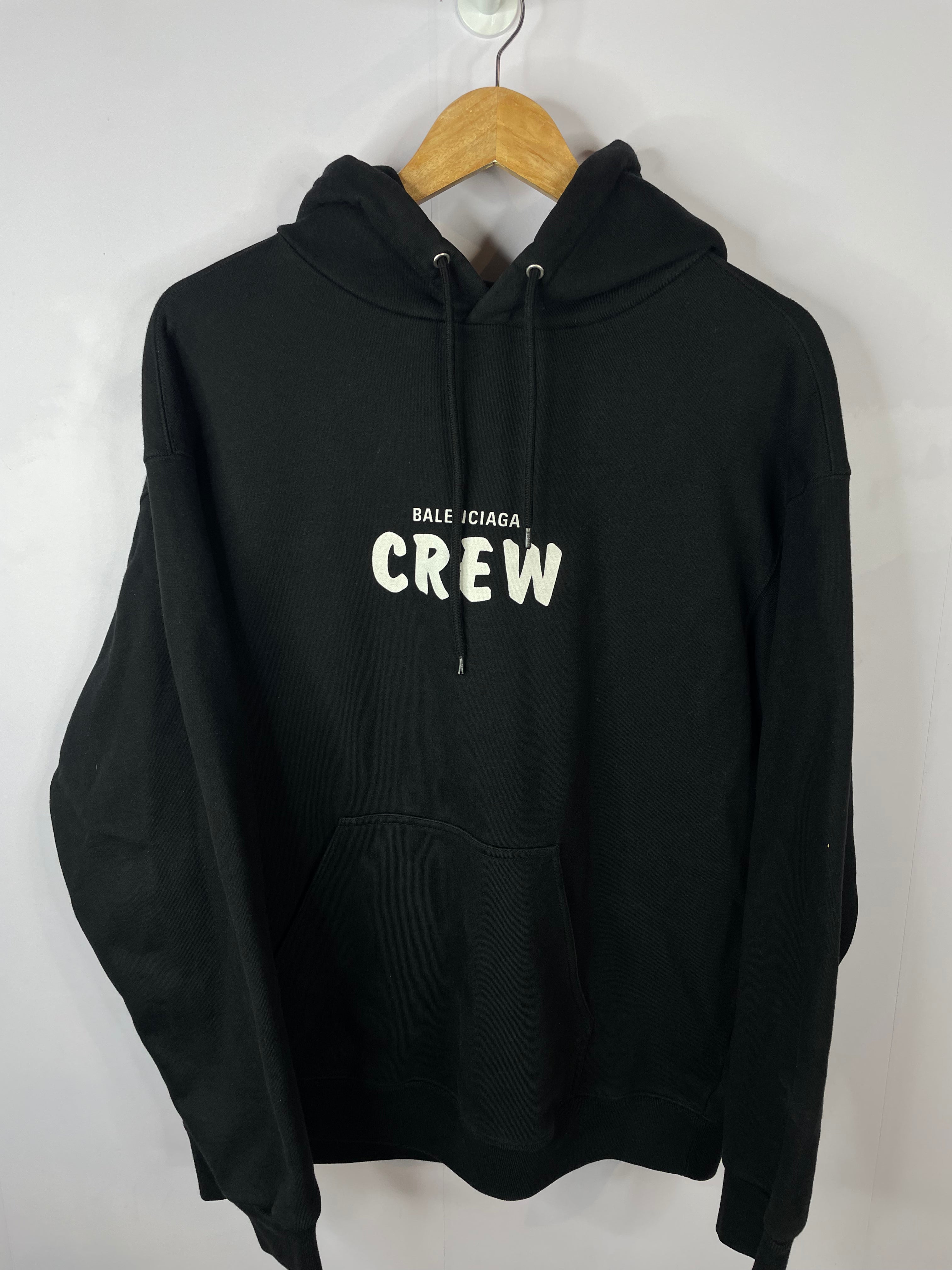 Balenciaga Crew Black Hoodie