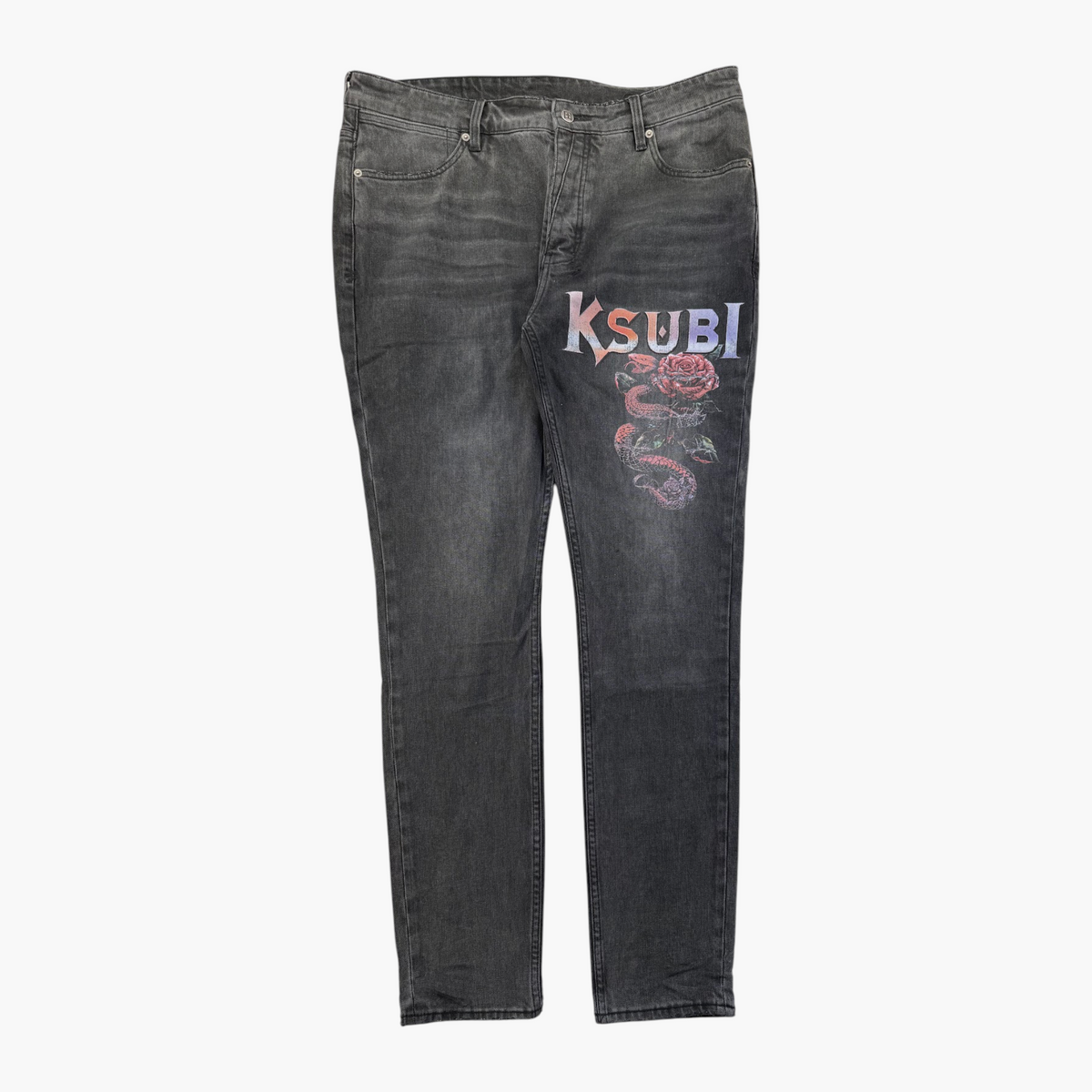 Ksubi Rose Black Wash Jeans