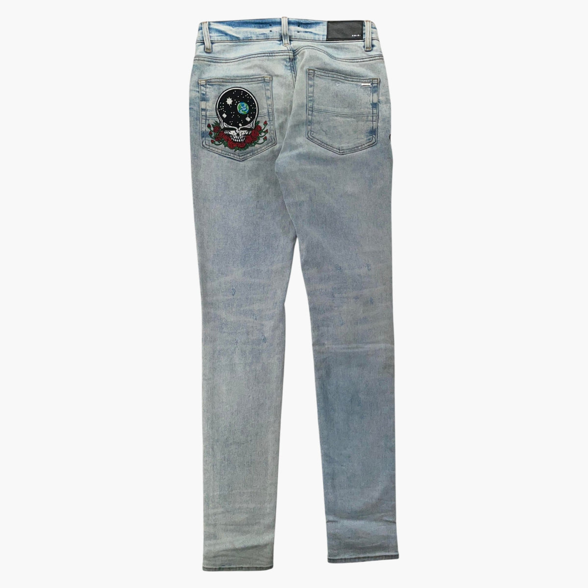 Amiri Grateful Dead Patchwork Stone Wash Jeans