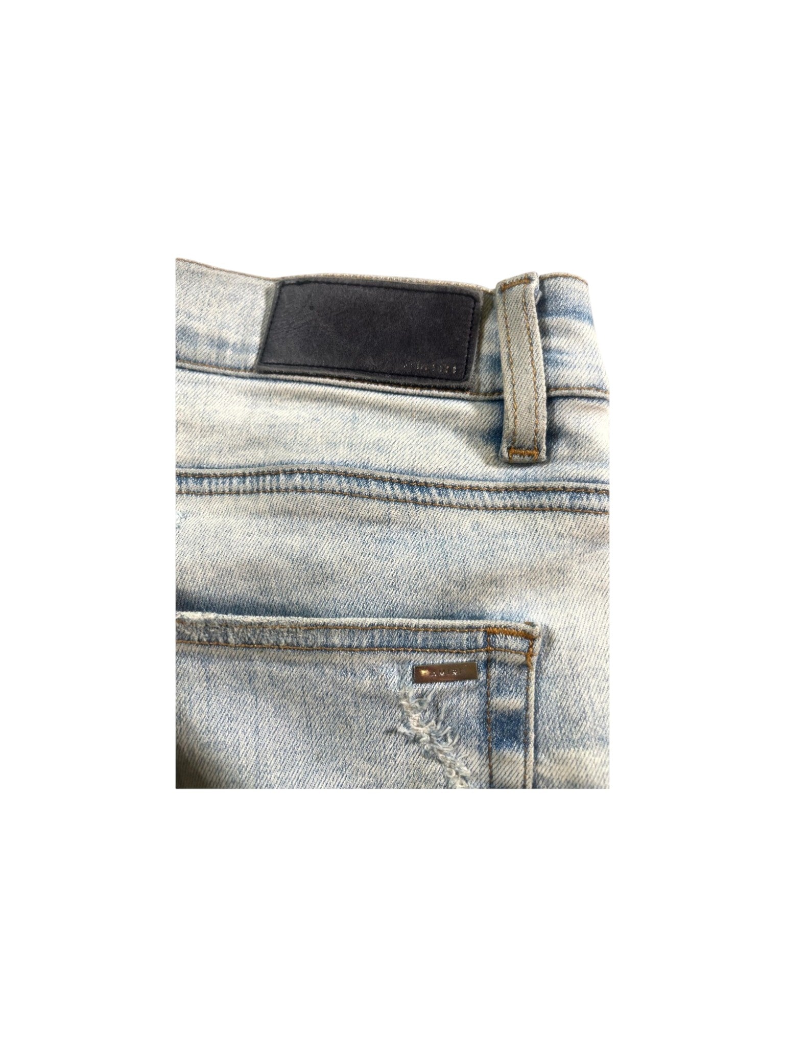Amiri "MX1 Patch" Stone Wash & Multicolor Jeans