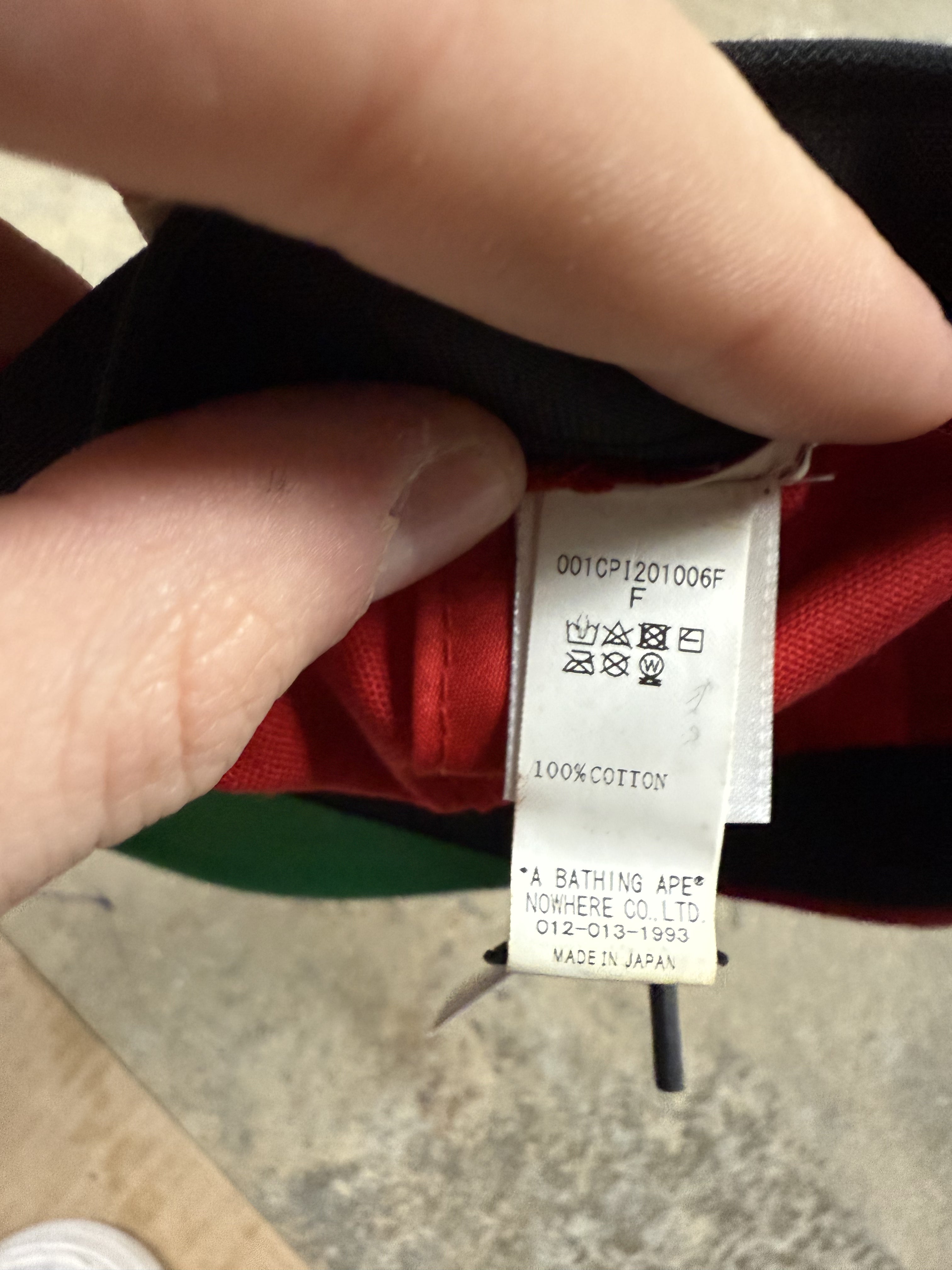 BAPE 6 Panel Cap Blue Red Used OS