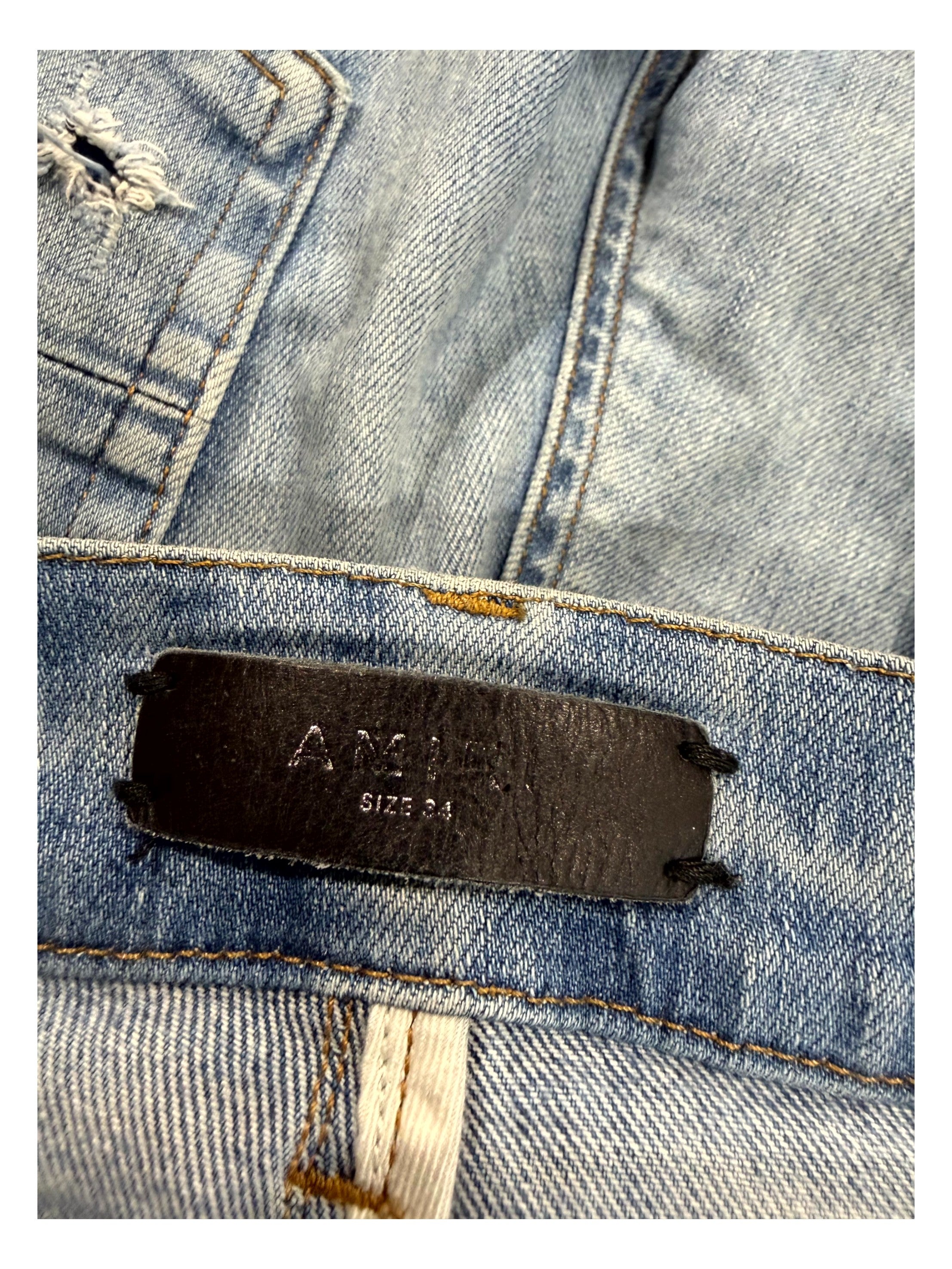 Amiri Mx1 Camo Patch Light Wash Jeans