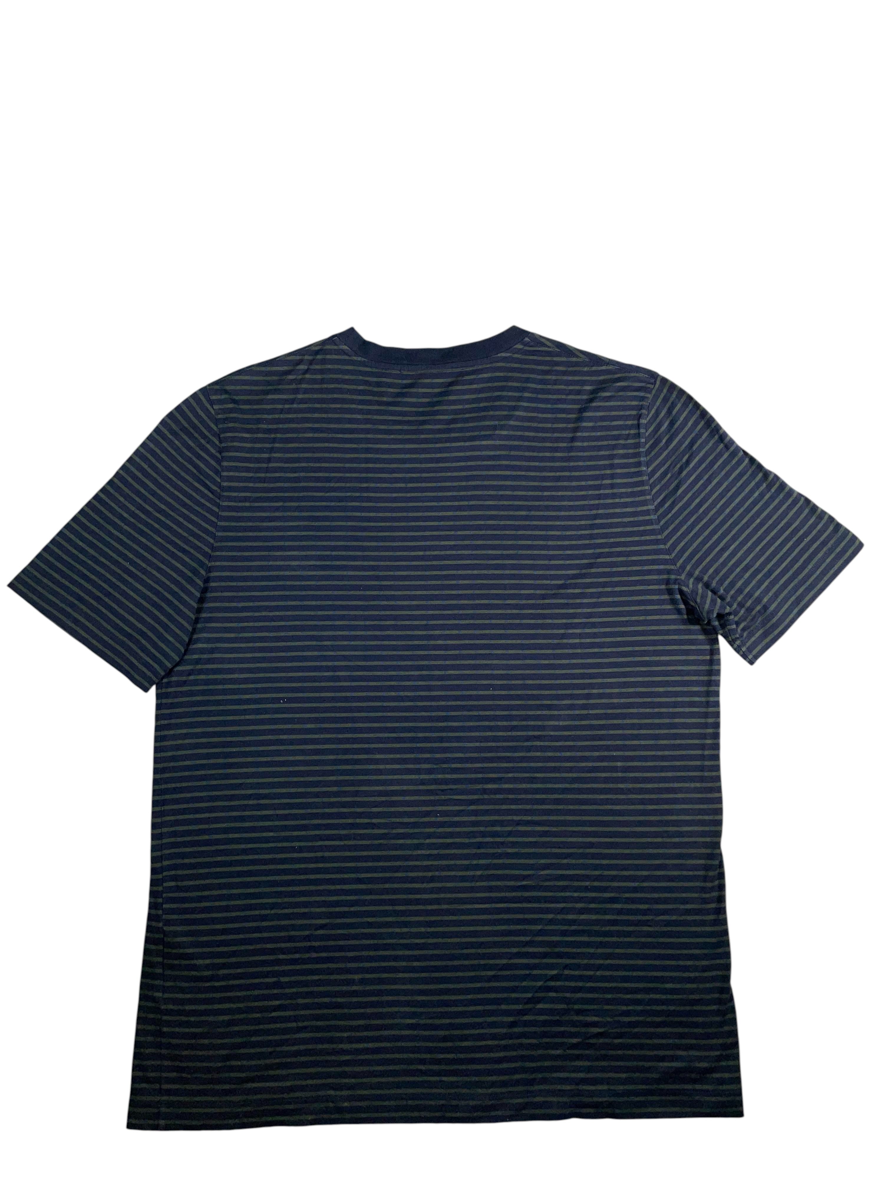 Louis Vuitton Striped V Green & Blue Tee