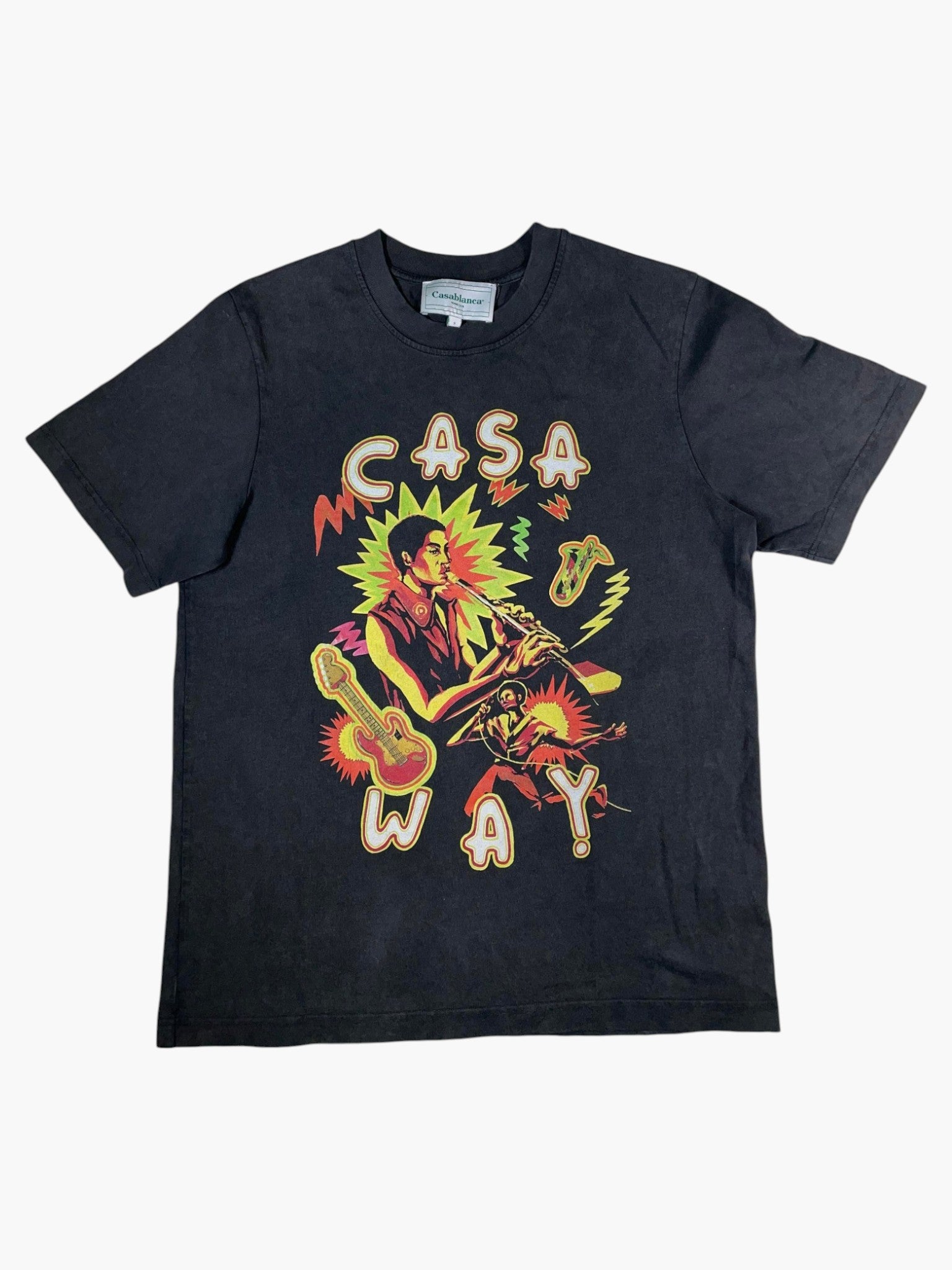 Casablanca Casa Way Black Wash Tee
